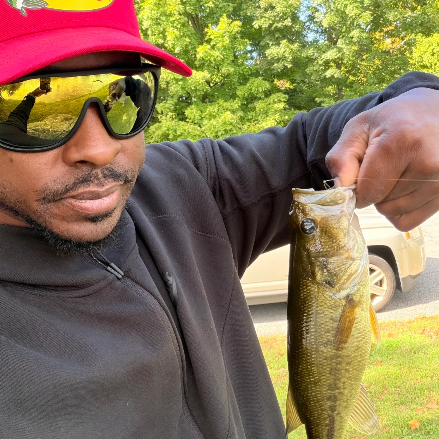 Largemouth bass caught on Fishbrain