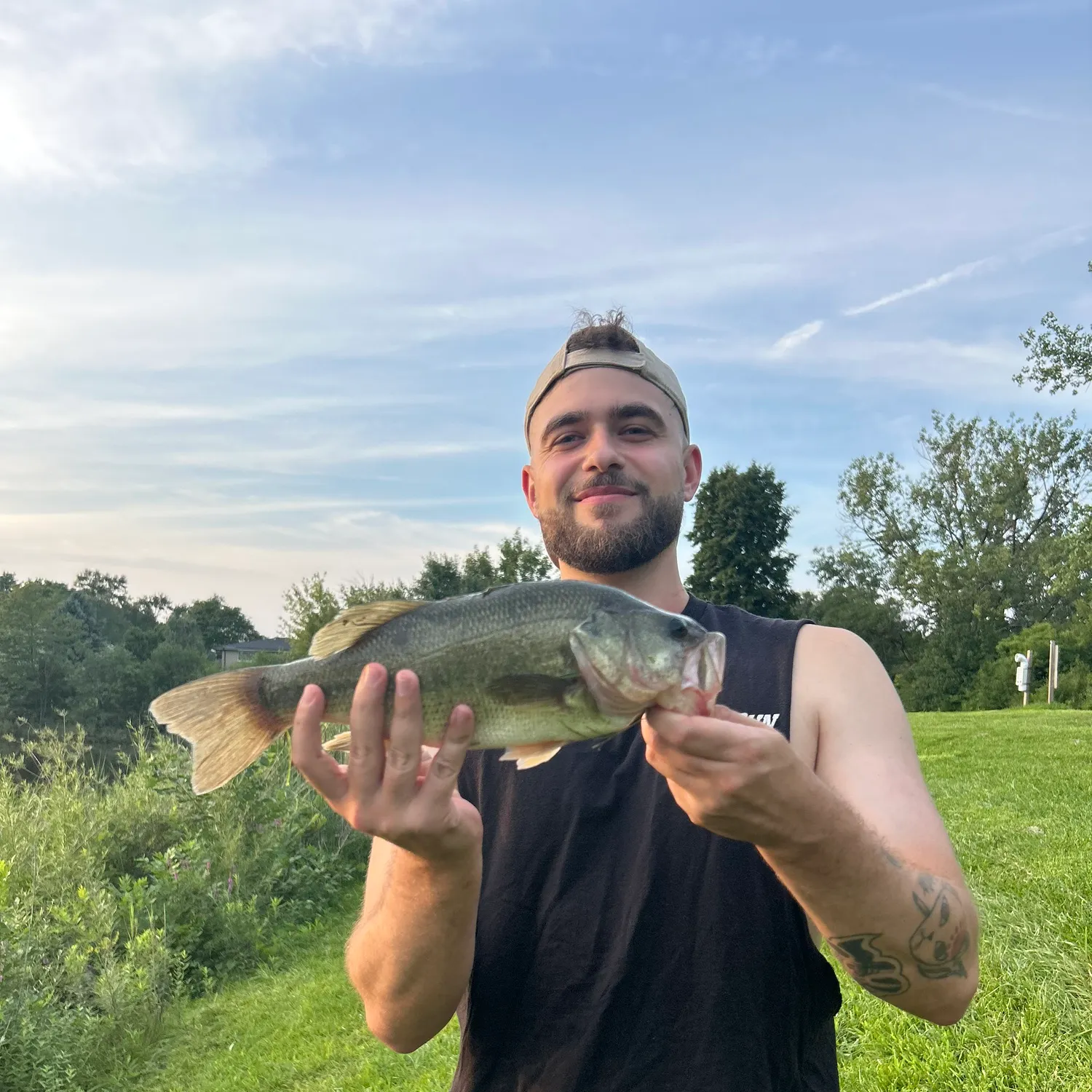 Largemouth bass caught on Fishbrain