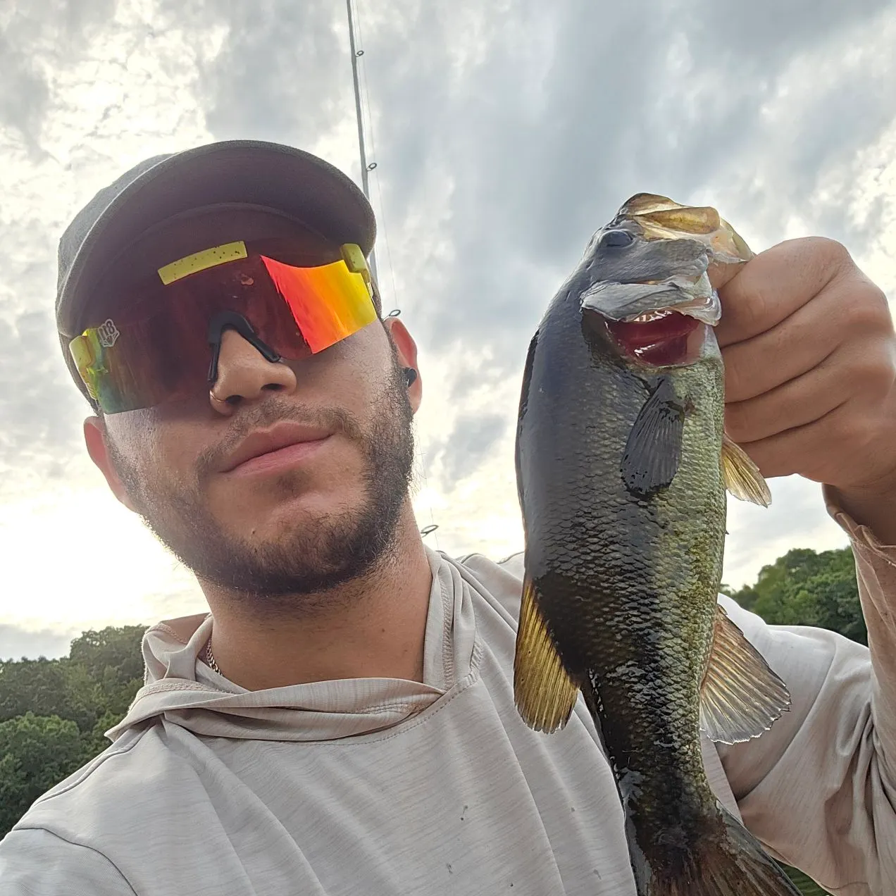 Largemouth bass caught on Fishbrain