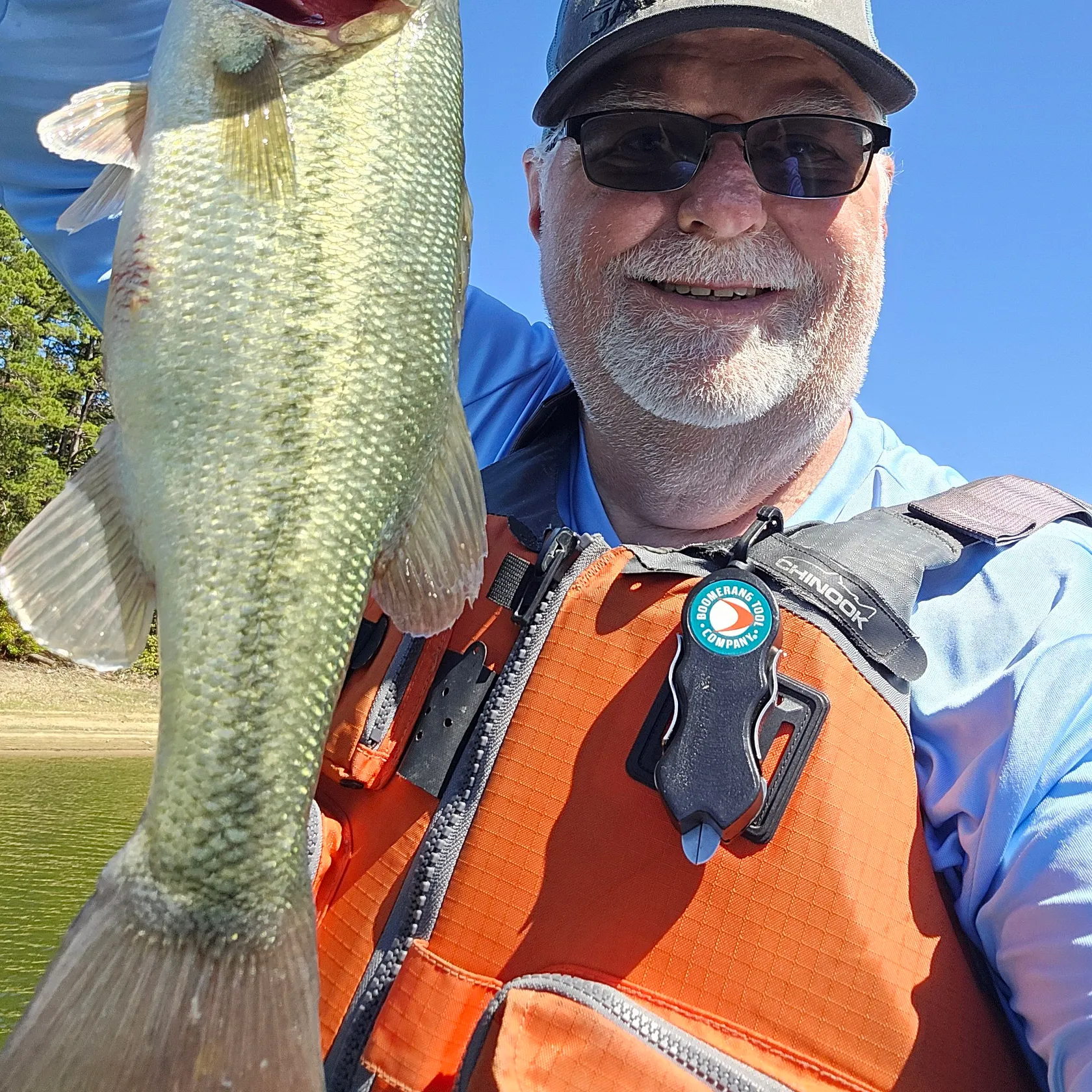 Largemouth bass caught on Fishbrain