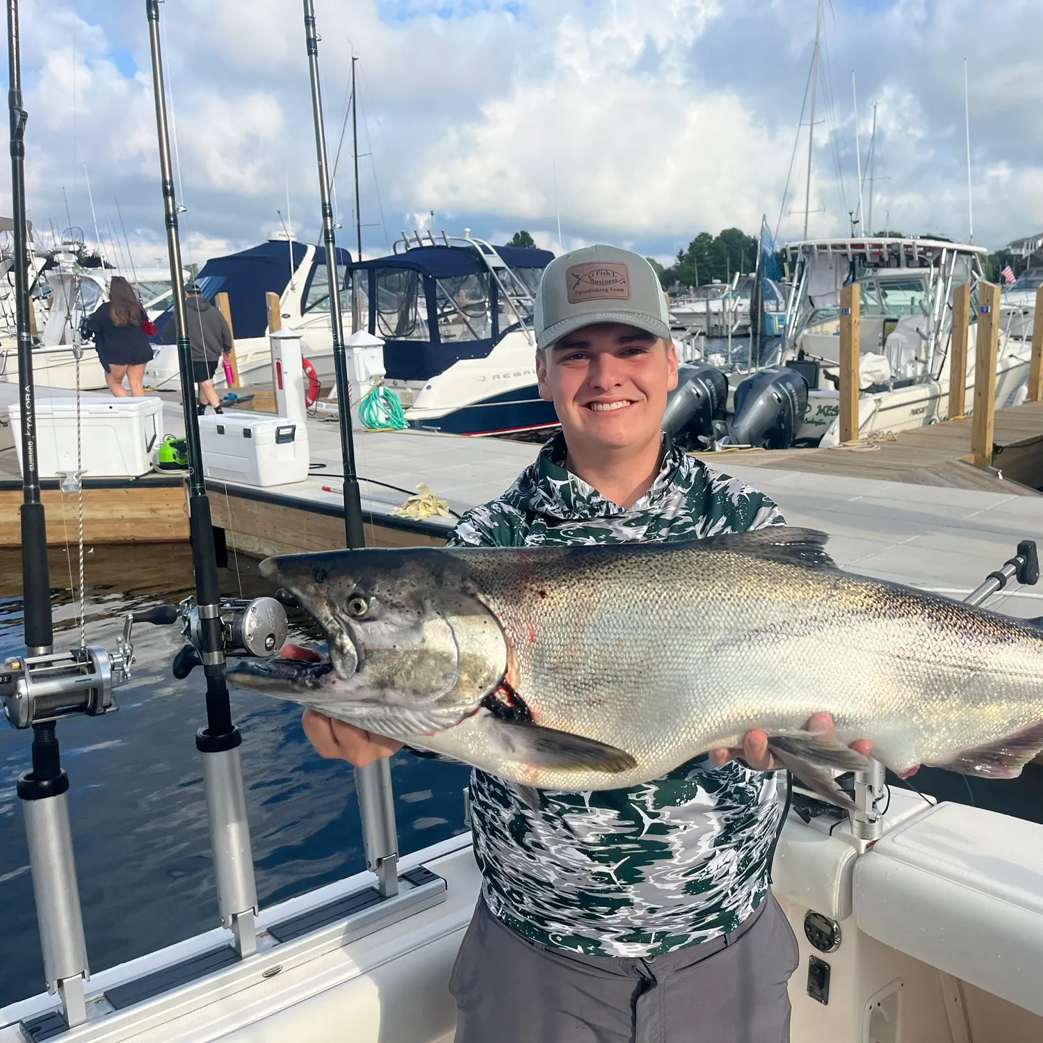 Coho salmon caught on Fishbrain