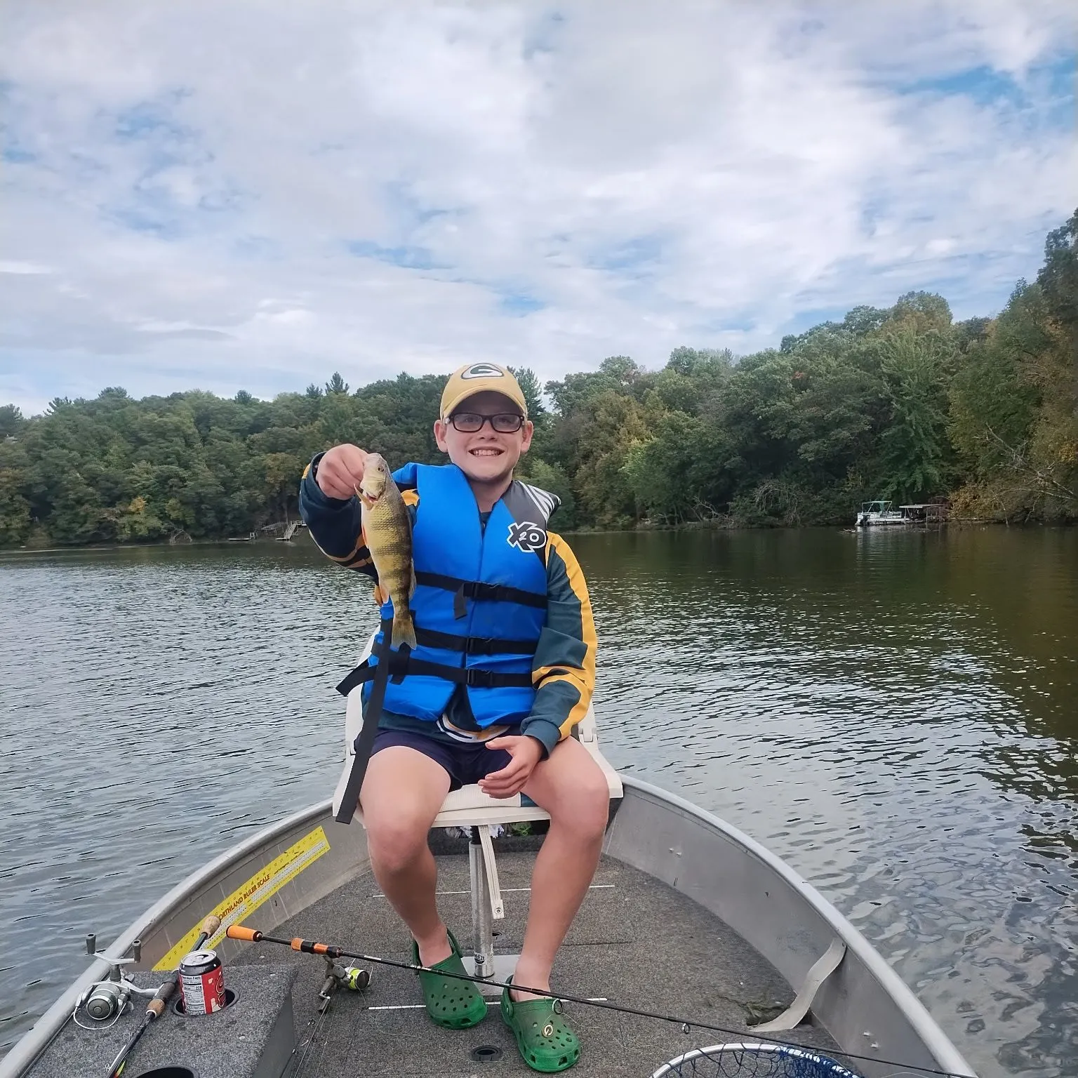 Yellow perch caught on Fishbrain