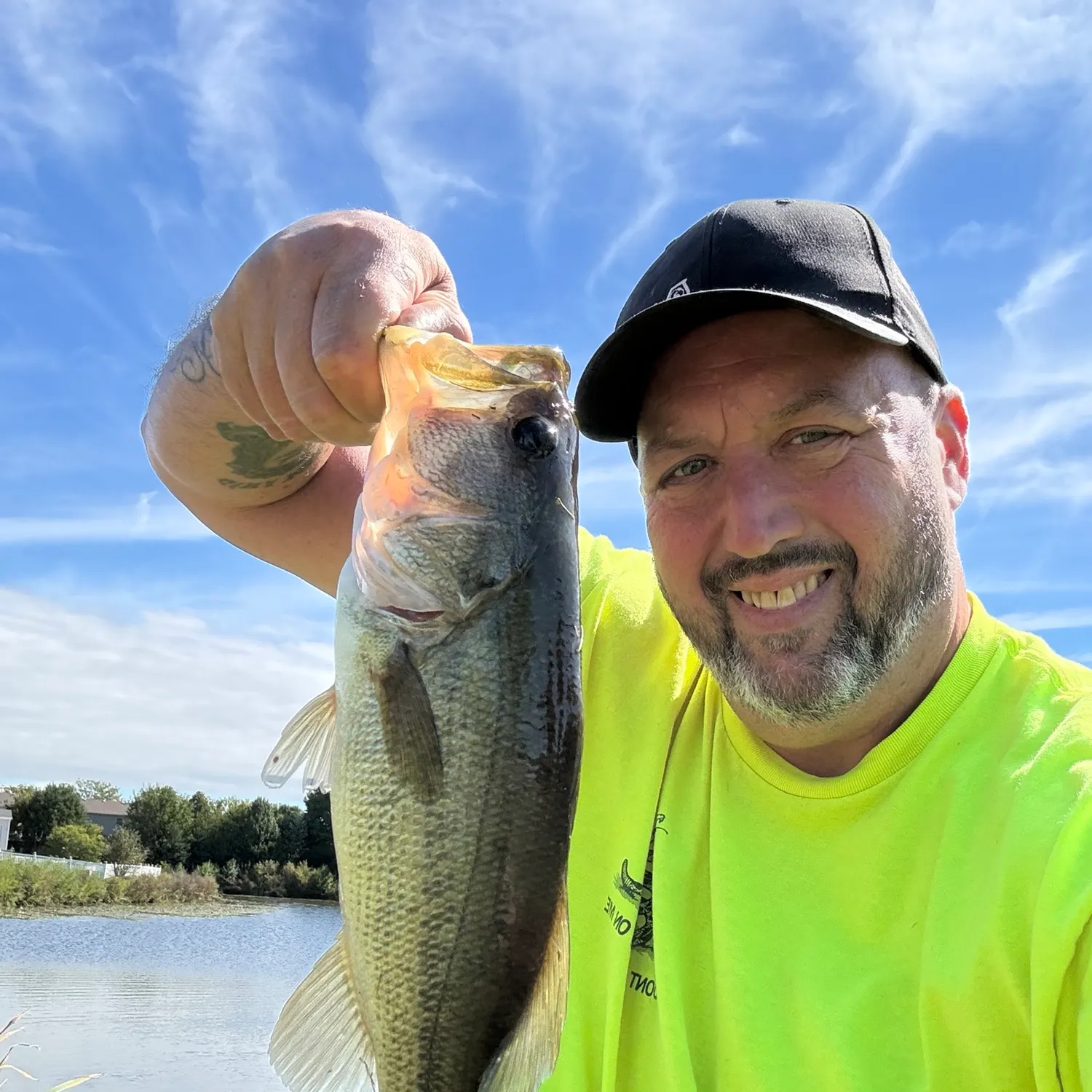 Largemouth bass caught on Fishbrain