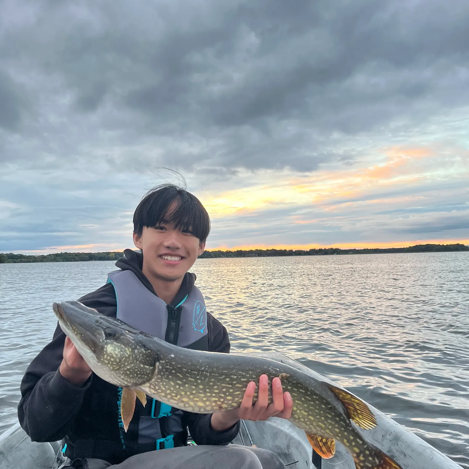 Northern pike caught on Fishbrain