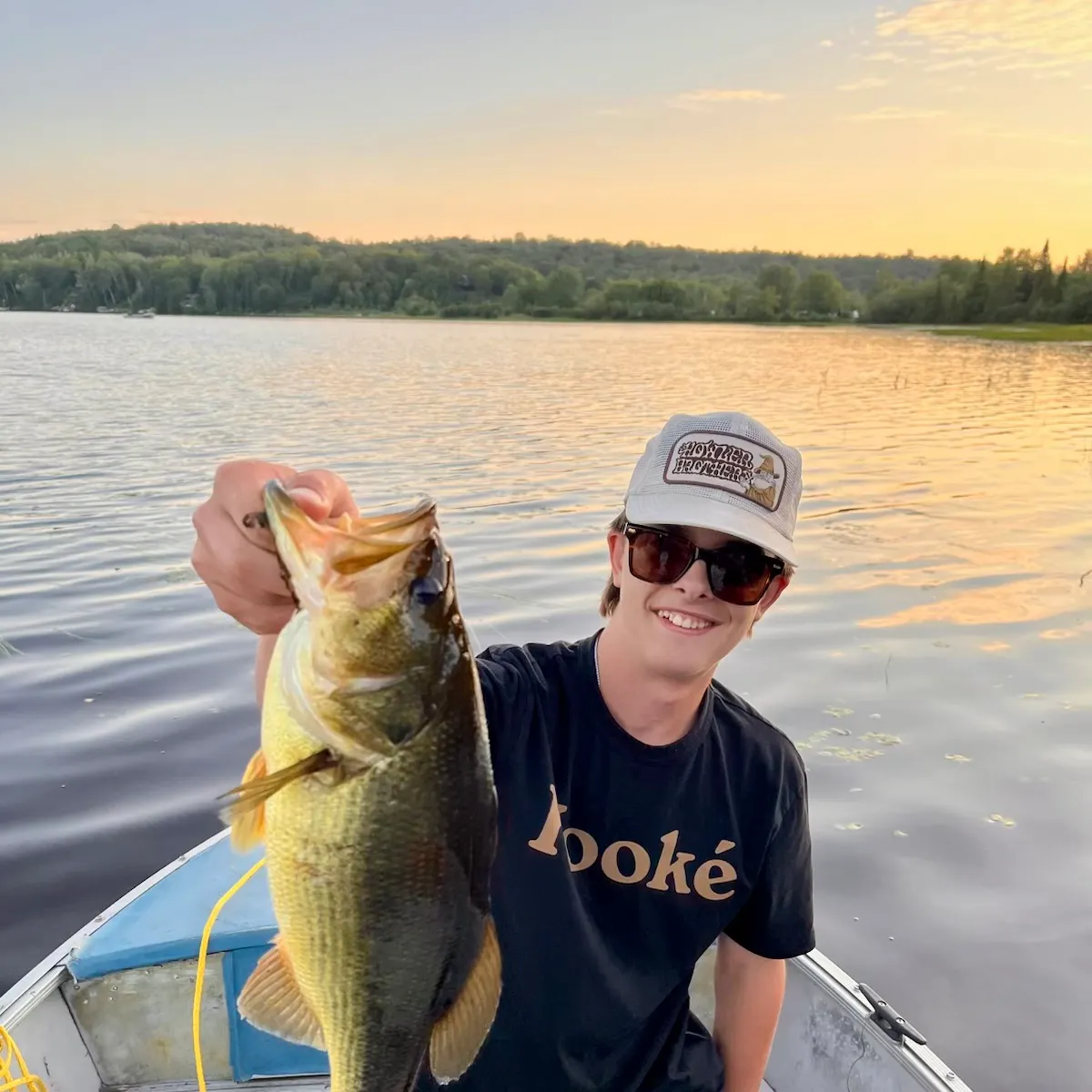 Largemouth bass caught on Fishbrain