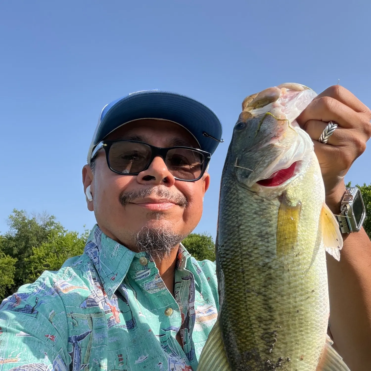 Largemouth bass caught on Fishbrain