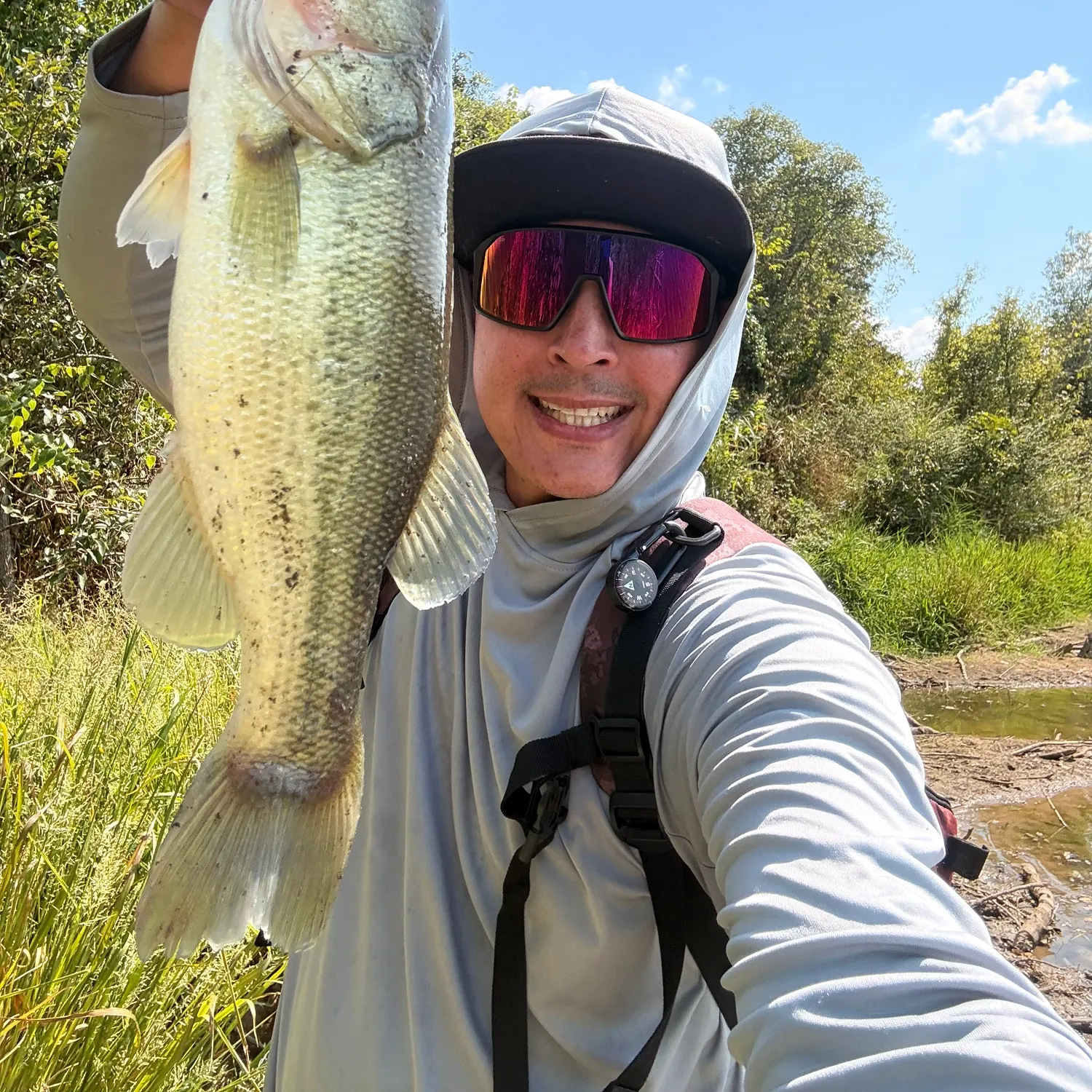 Largemouth bass caught on Fishbrain