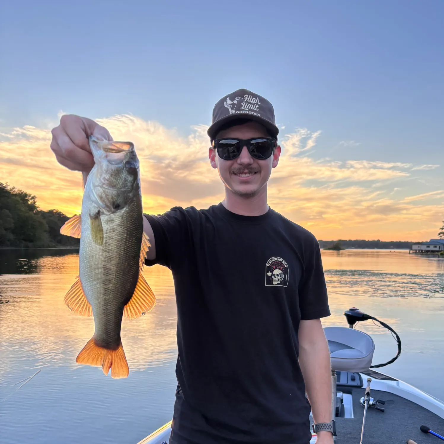 Largemouth bass caught on Fishbrain
