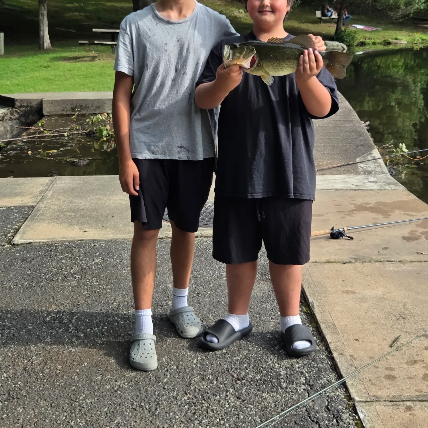 Largemouth bass caught on Fishbrain