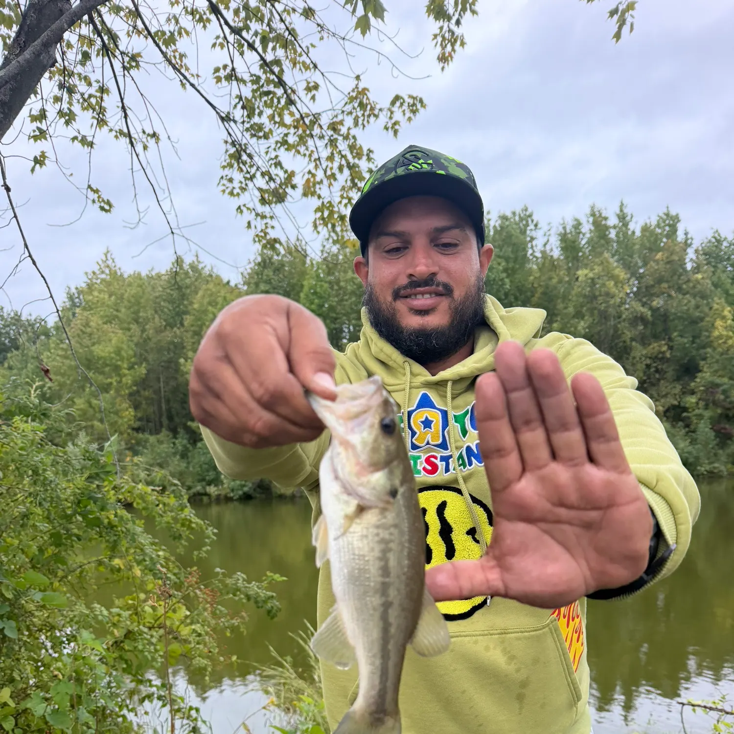 Largemouth bass caught on Fishbrain