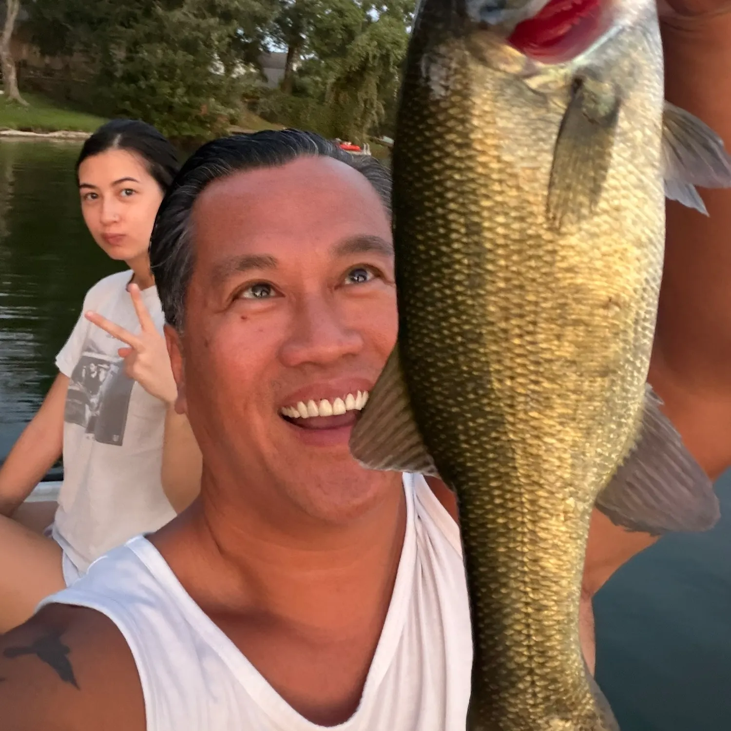 Largemouth bass caught on Fishbrain