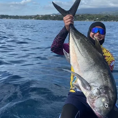 Giant trevally caught on Fishbrain