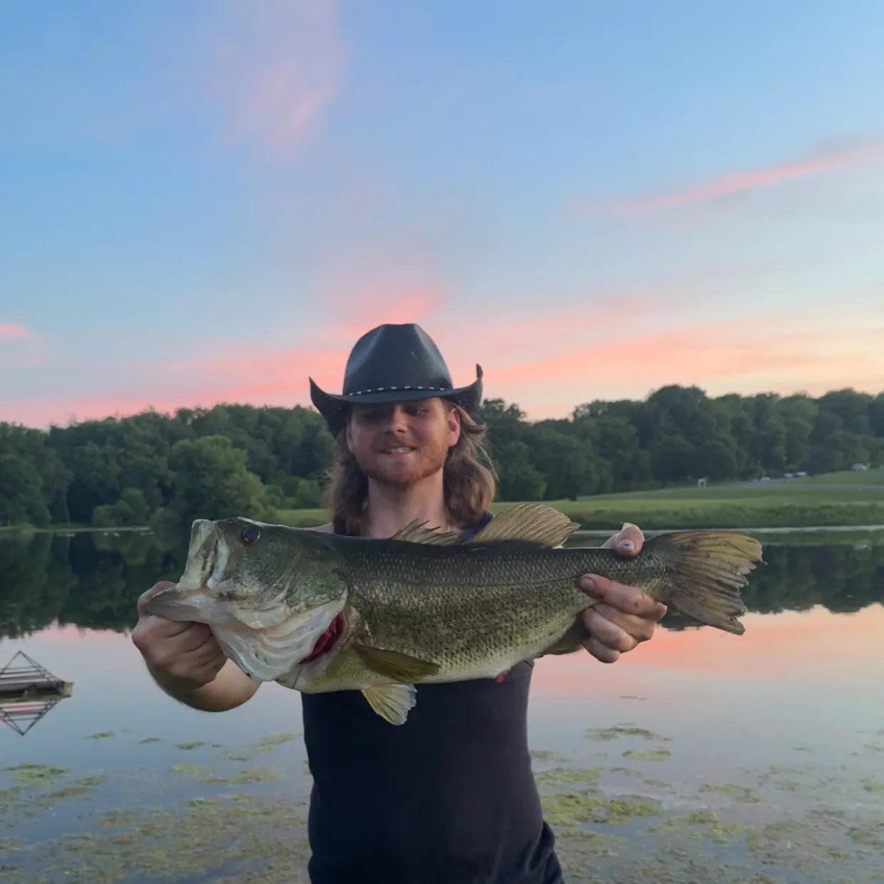 Largemouth bass caught on Fishbrain