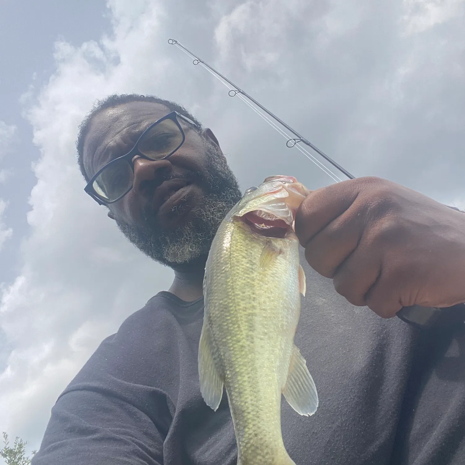 Largemouth bass caught on Fishbrain