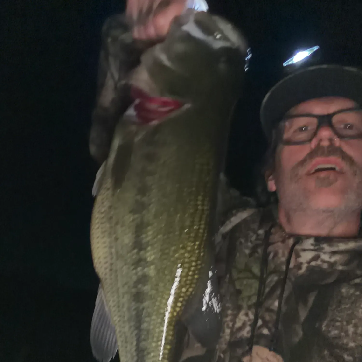 Largemouth bass caught on Fishbrain