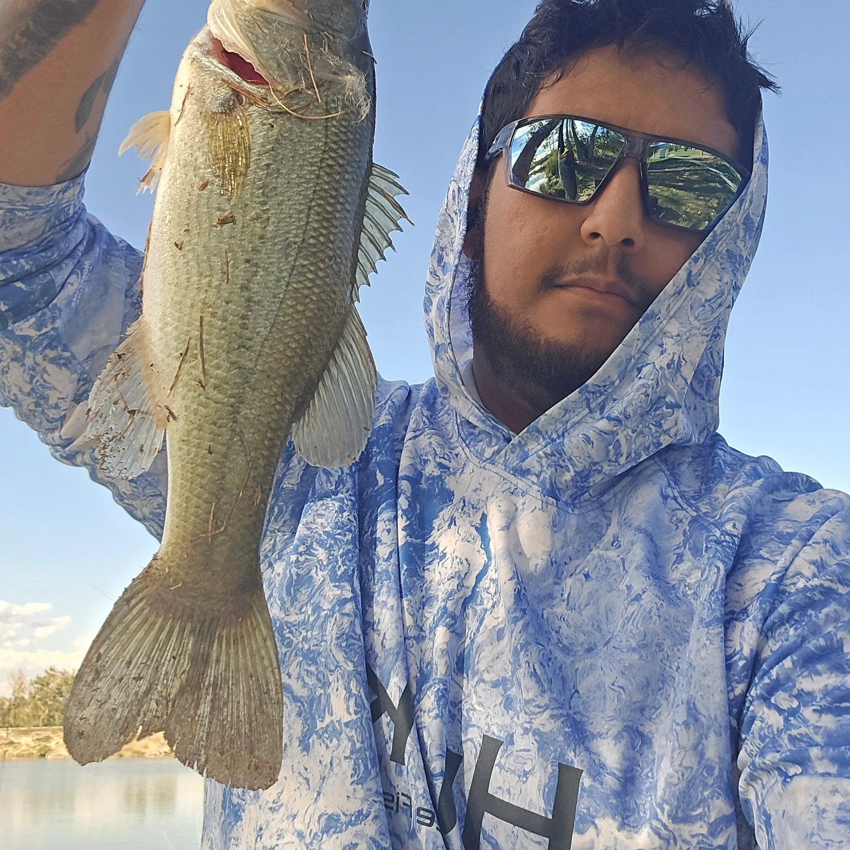 Largemouth bass caught on Fishbrain