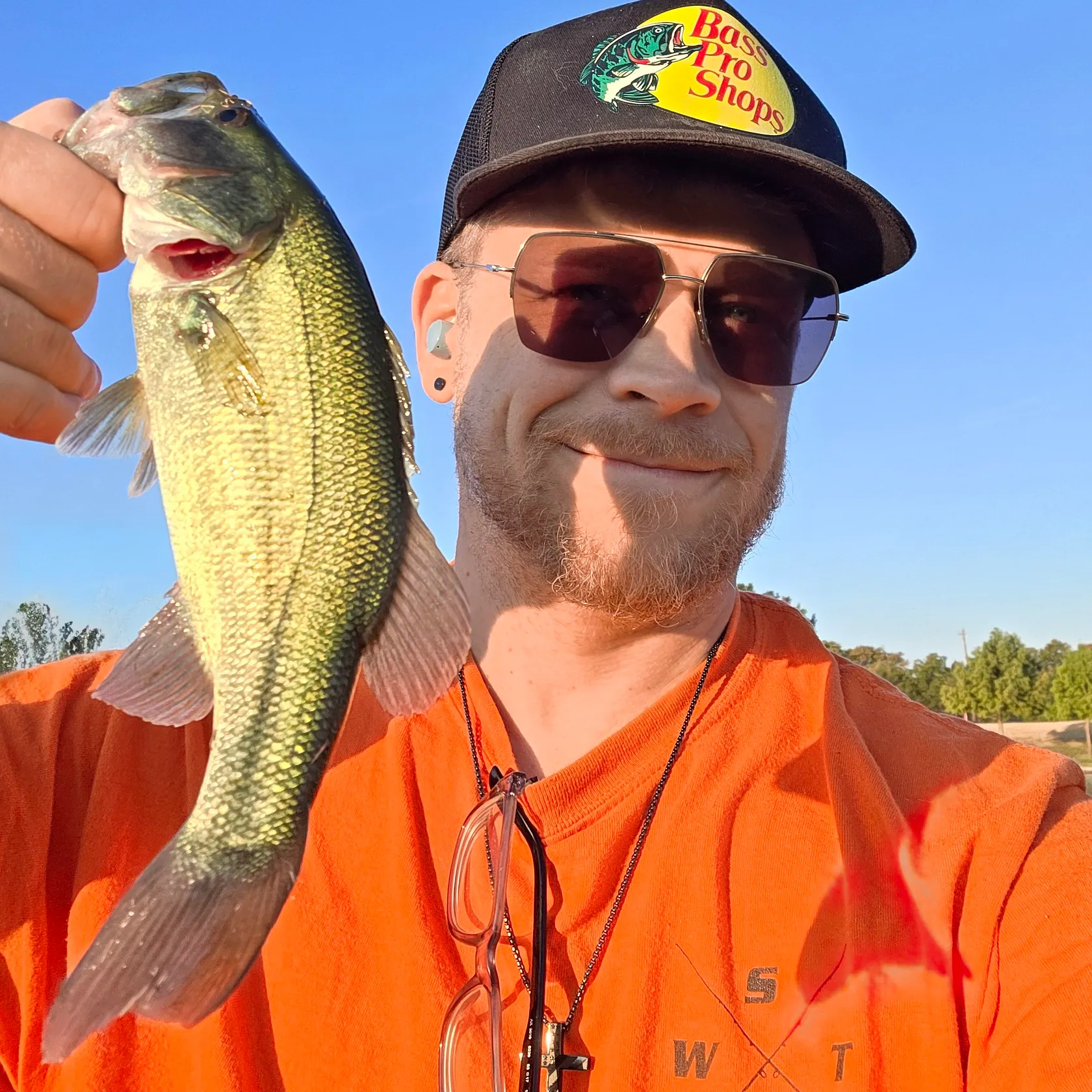 Largemouth bass caught on Fishbrain