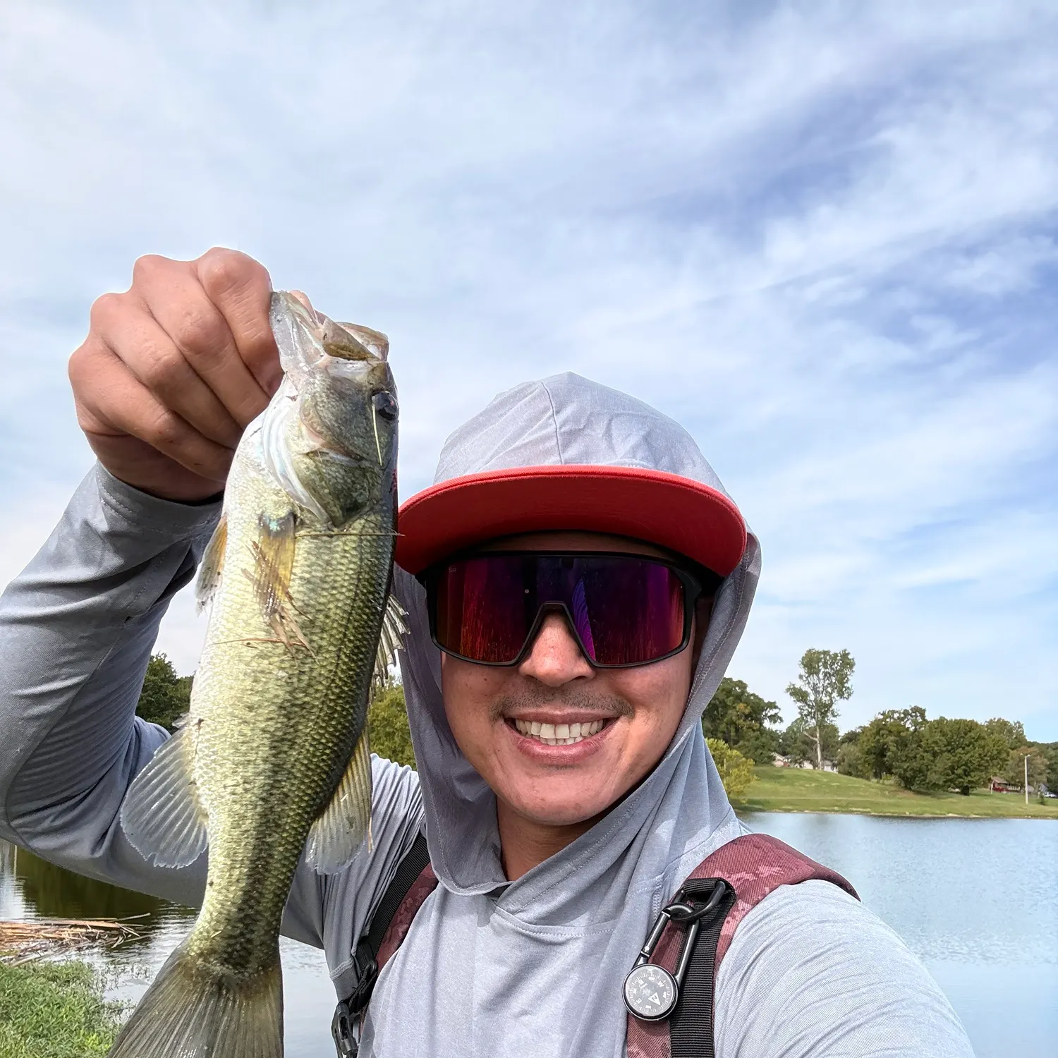 Largemouth bass caught on Fishbrain