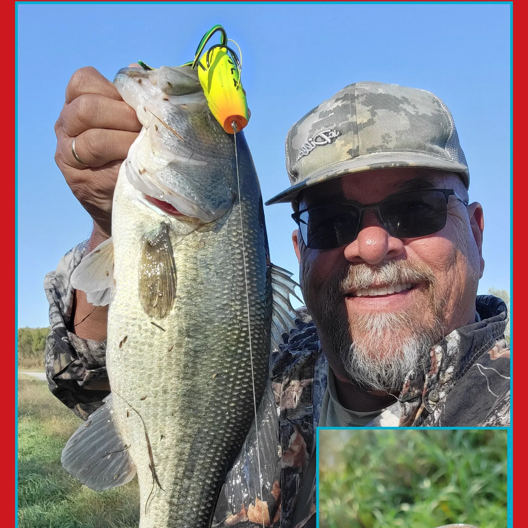 Largemouth bass caught on Fishbrain
