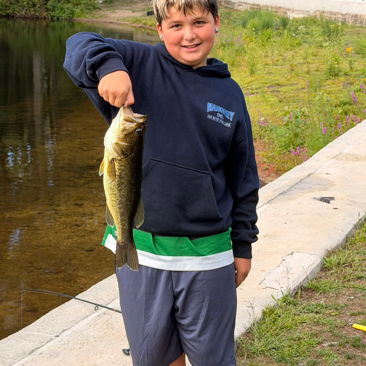 Largemouth bass caught on Fishbrain