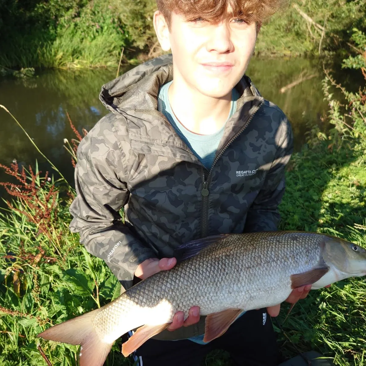 Common barbel caught on Fishbrain