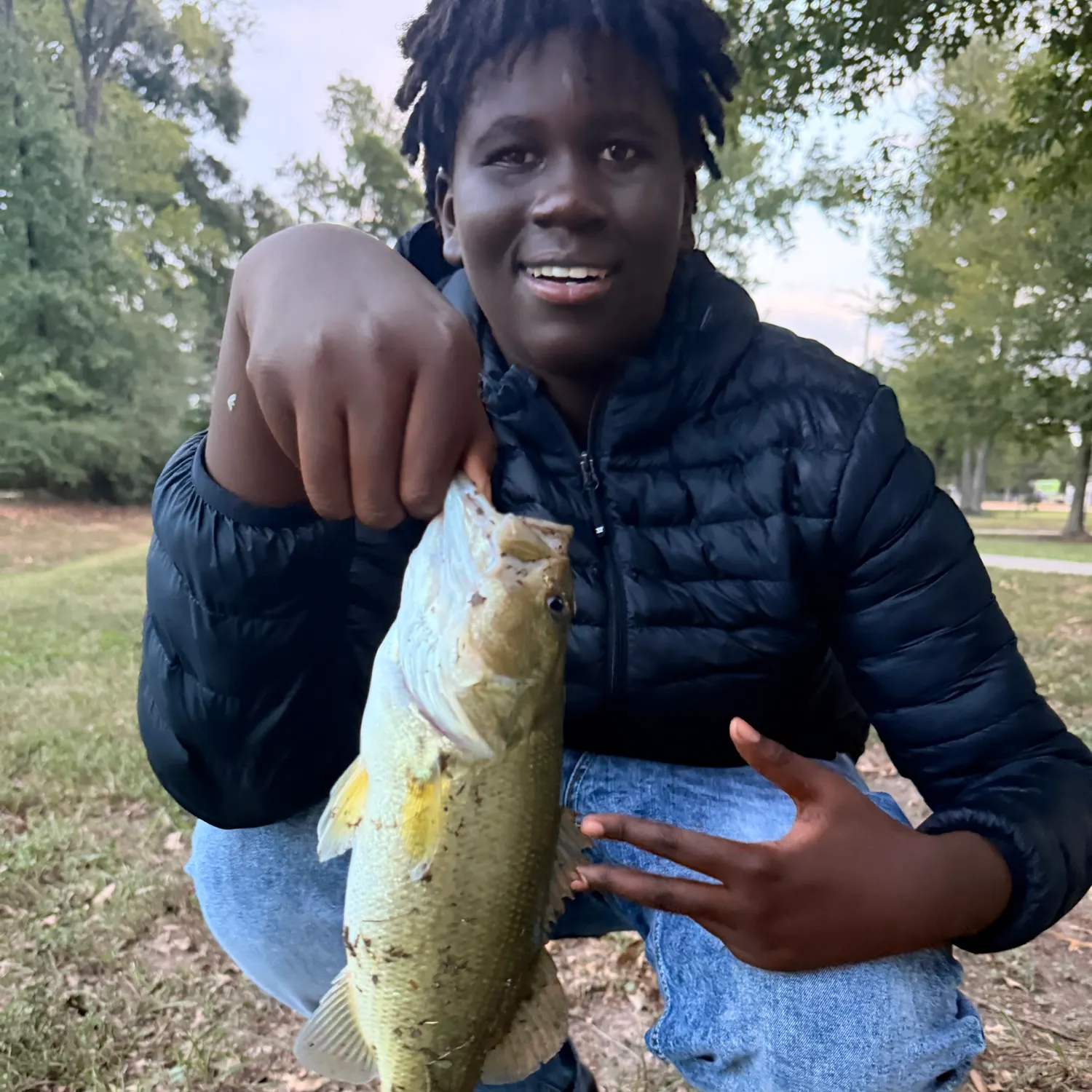 Largemouth bass caught on Fishbrain
