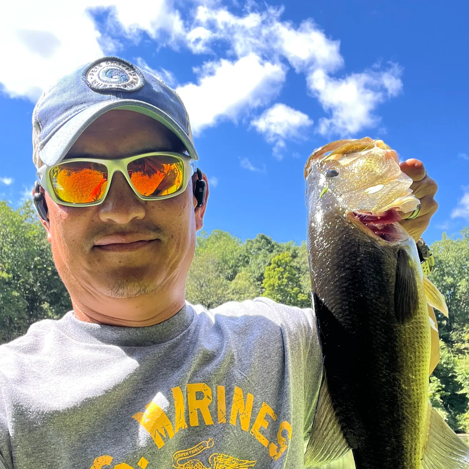 Largemouth bass caught on Fishbrain