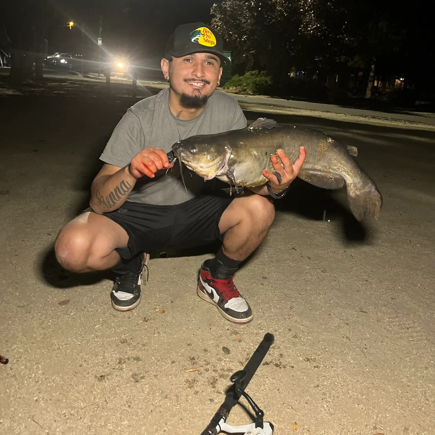 Channel catfish caught on Fishbrain