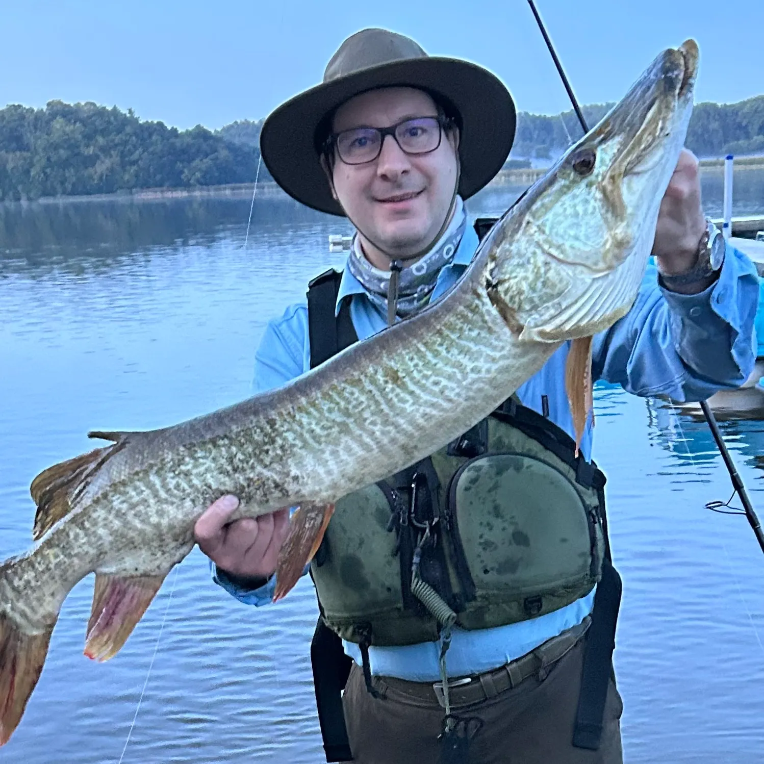 Tiger muskie caught on Fishbrain