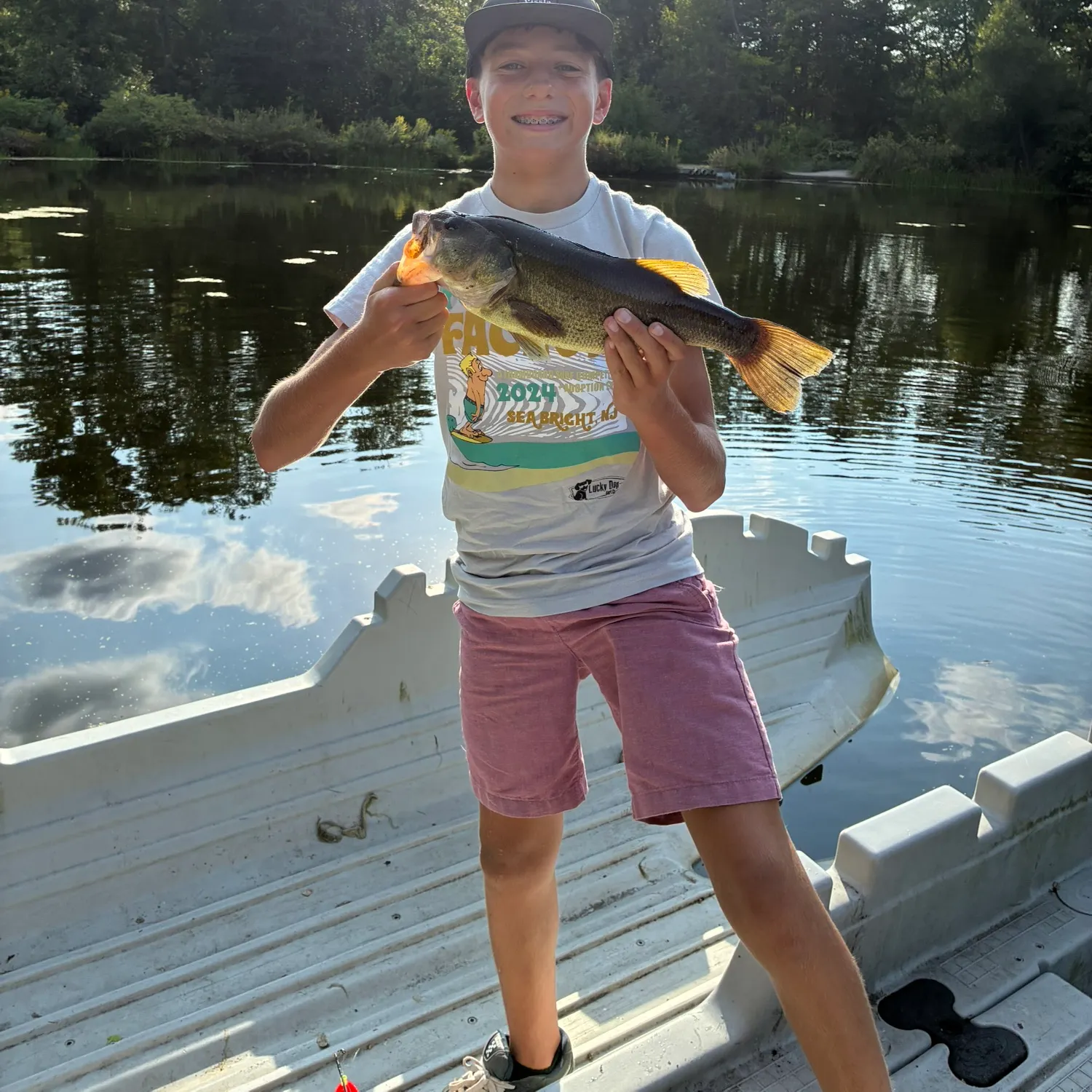 Largemouth bass caught on Fishbrain