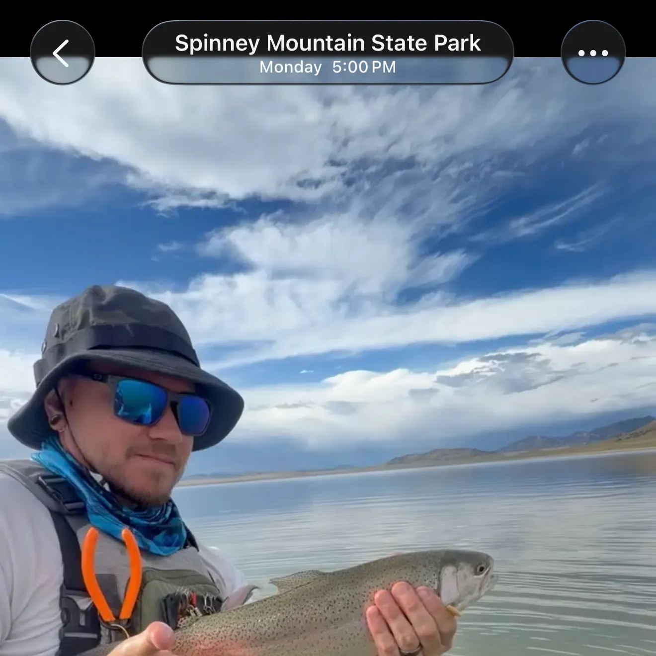 Rainbow trout caught on Fishbrain