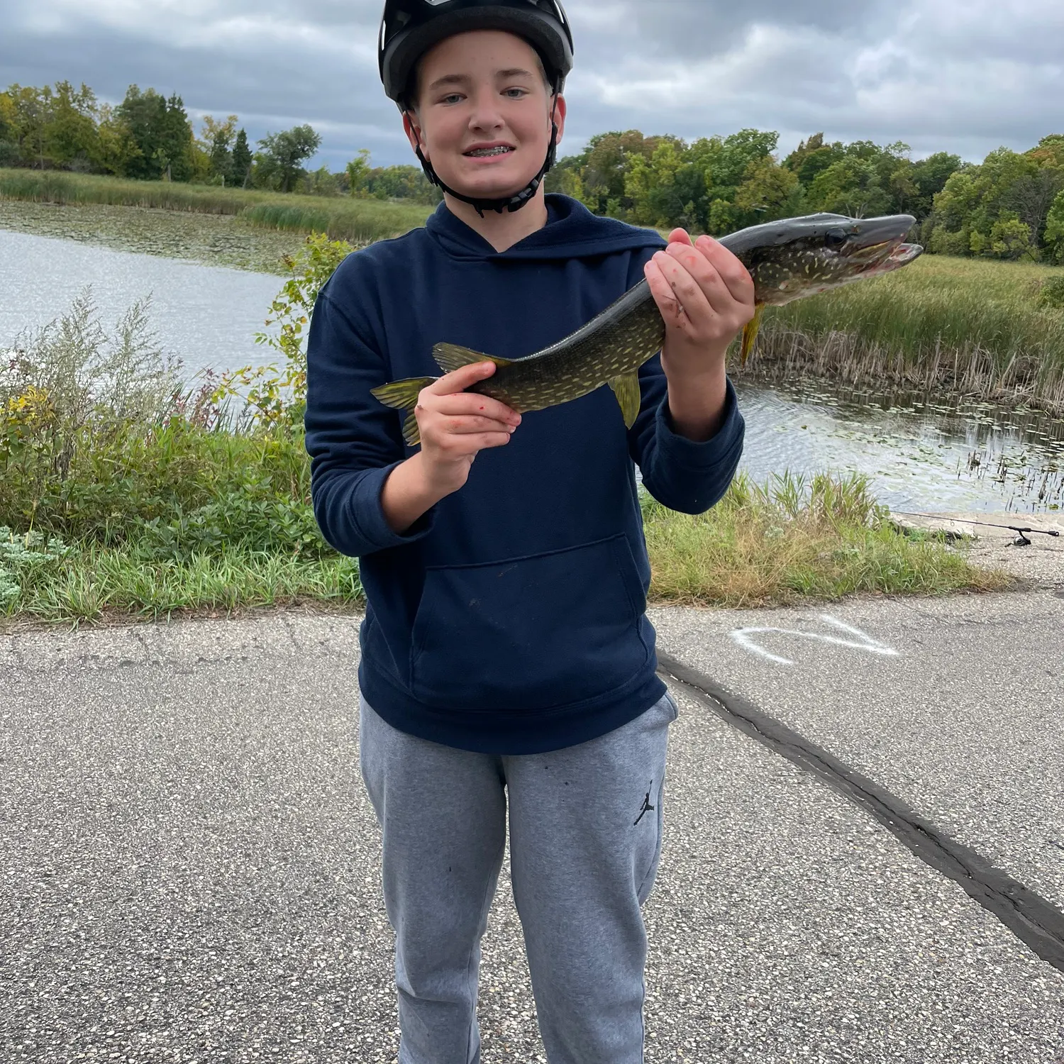 Northern pike caught on Fishbrain