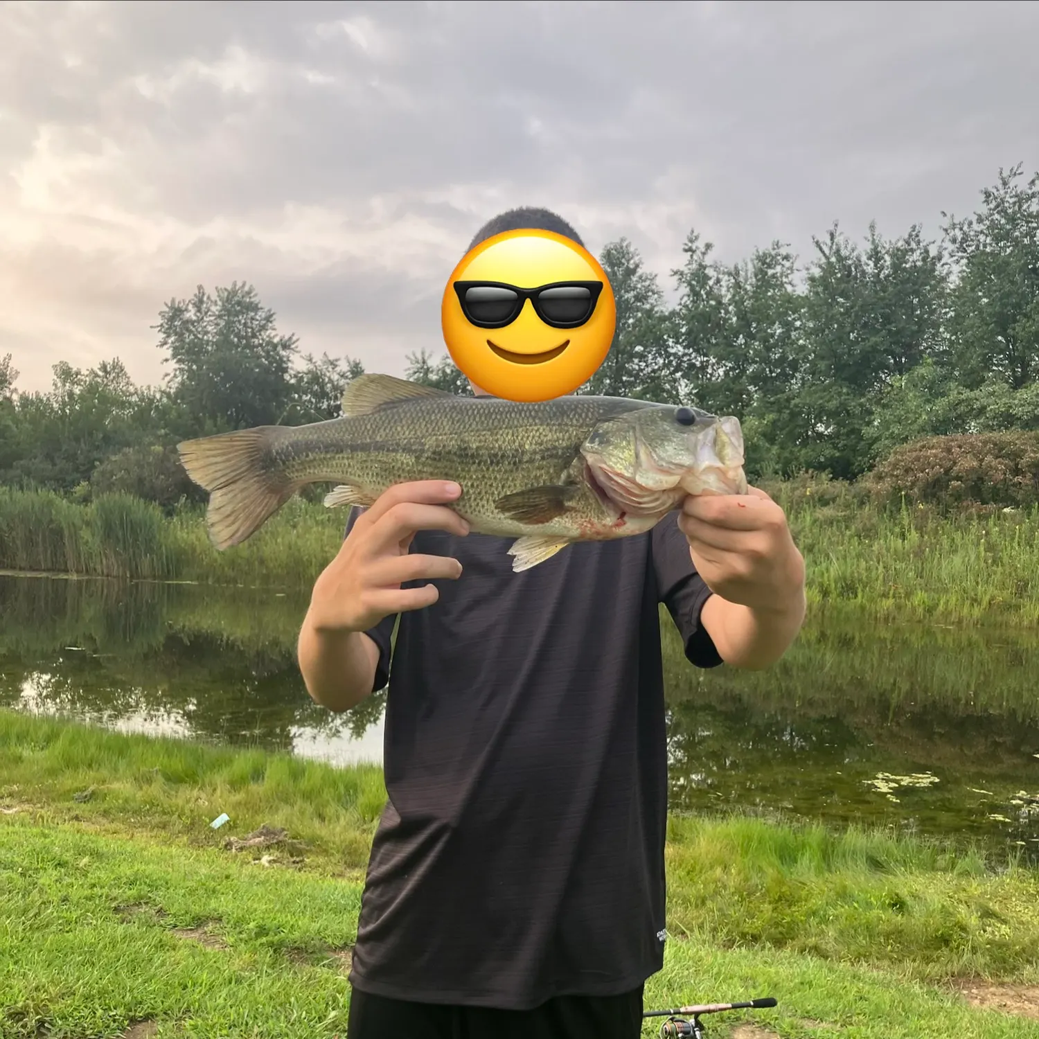 Largemouth bass caught on Fishbrain