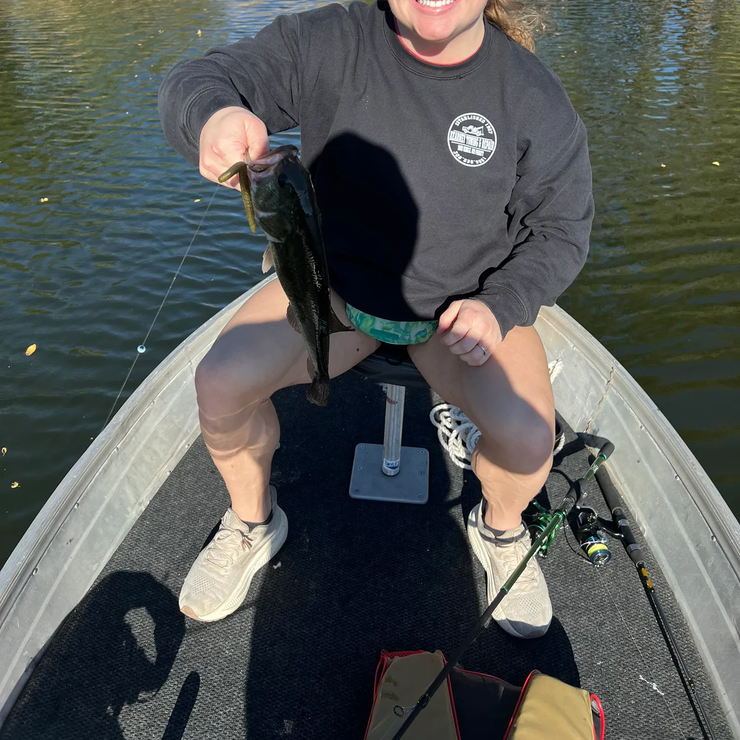 Largemouth bass caught on Fishbrain