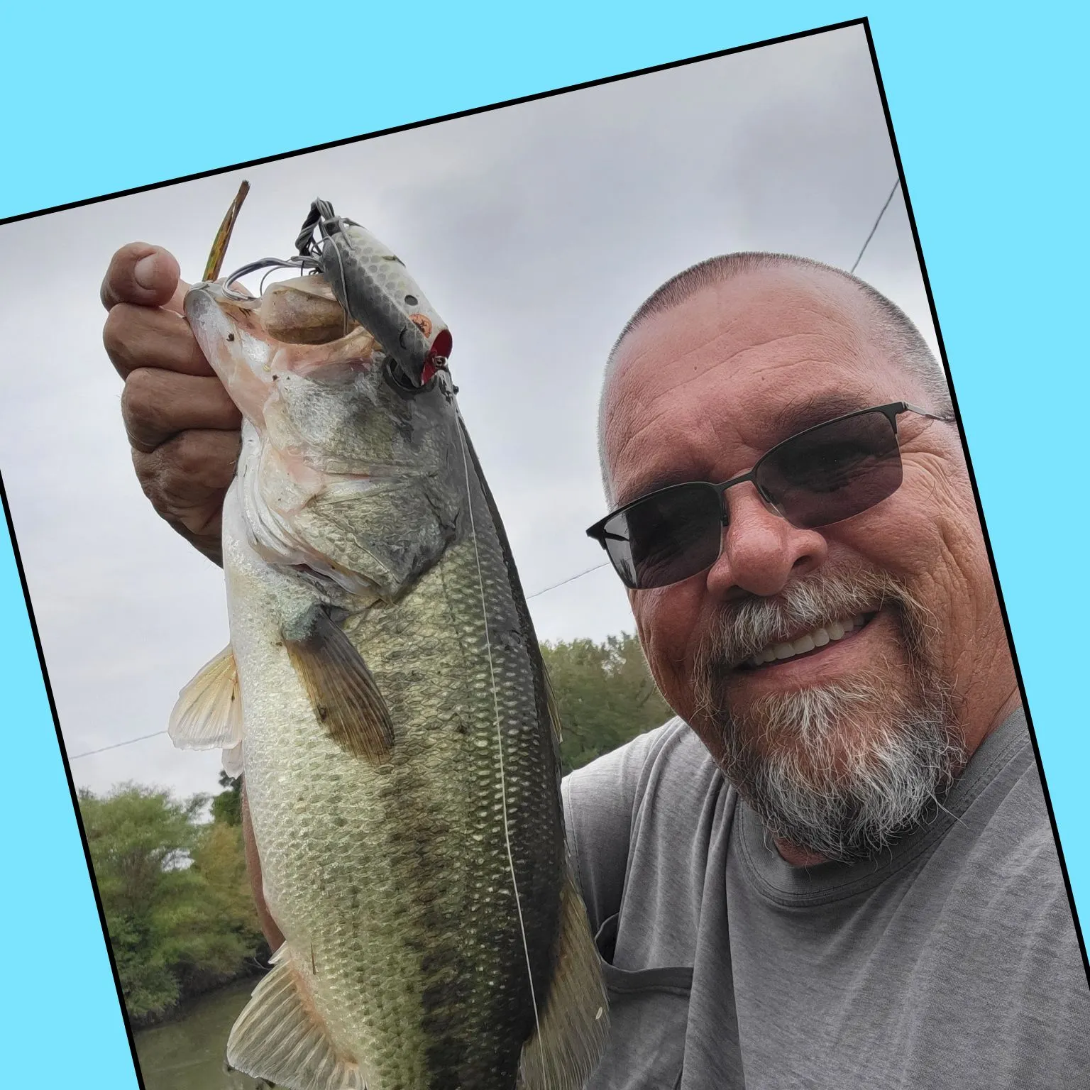 Largemouth bass caught on Fishbrain