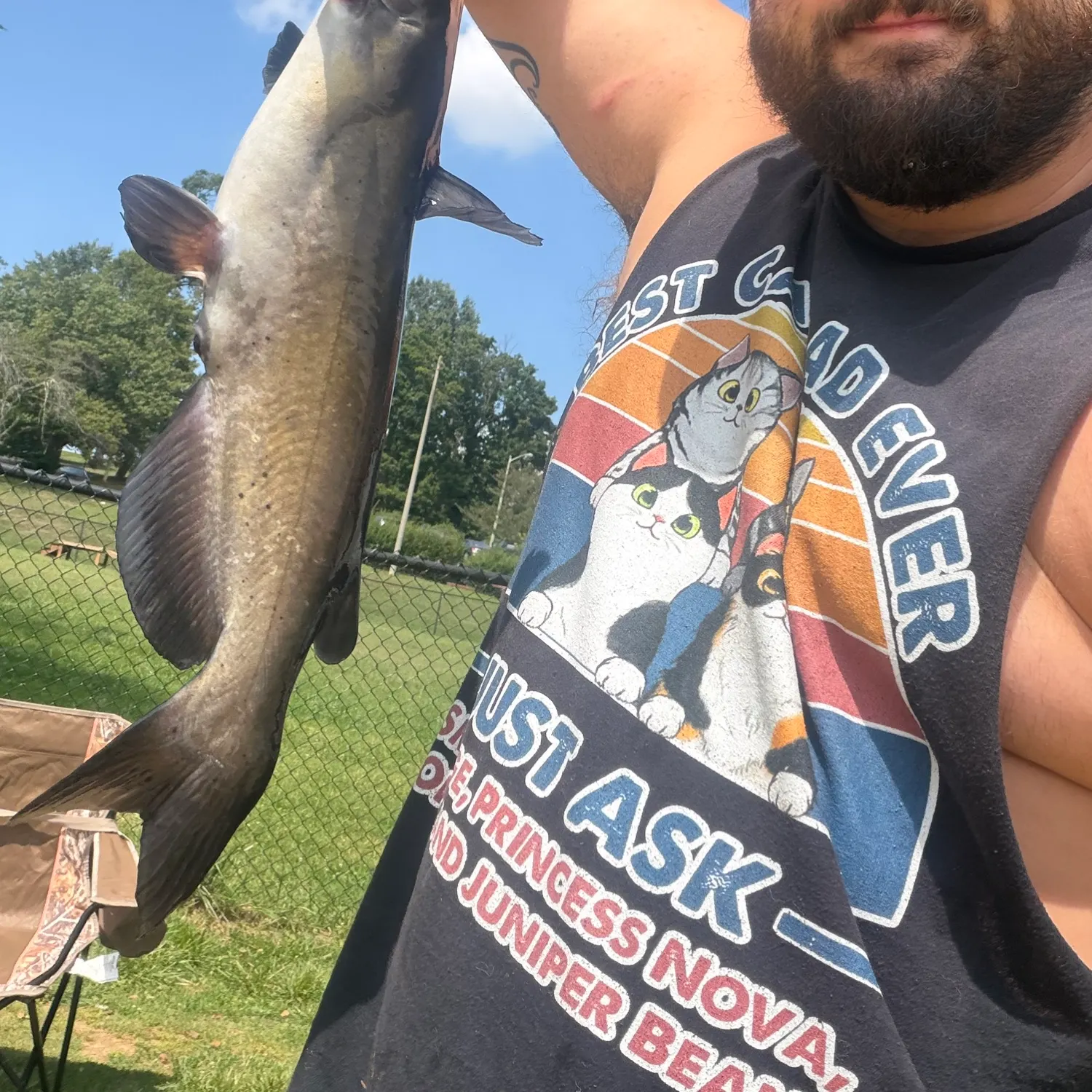 Channel catfish caught on Fishbrain