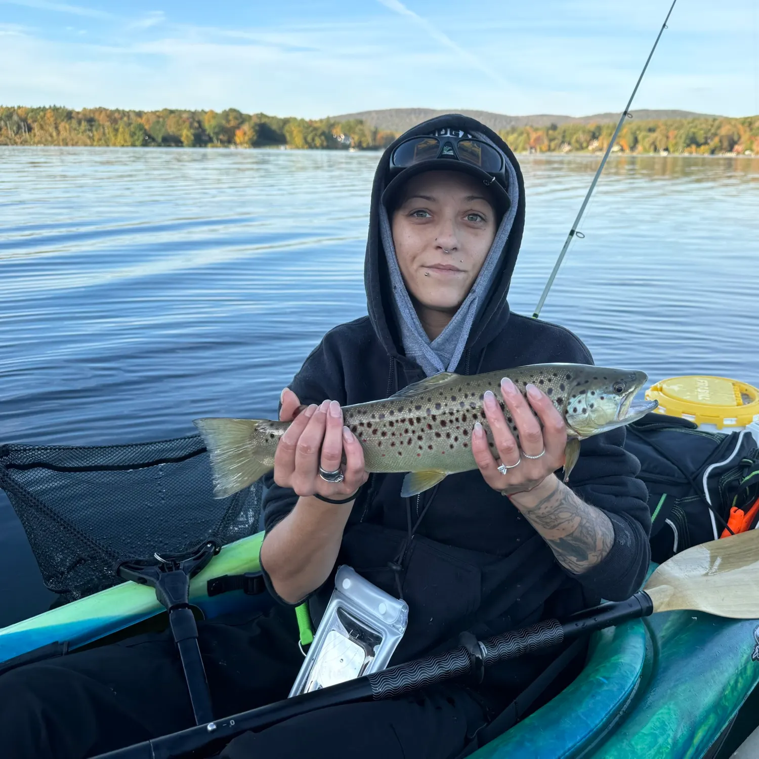Brown trout caught on Fishbrain
