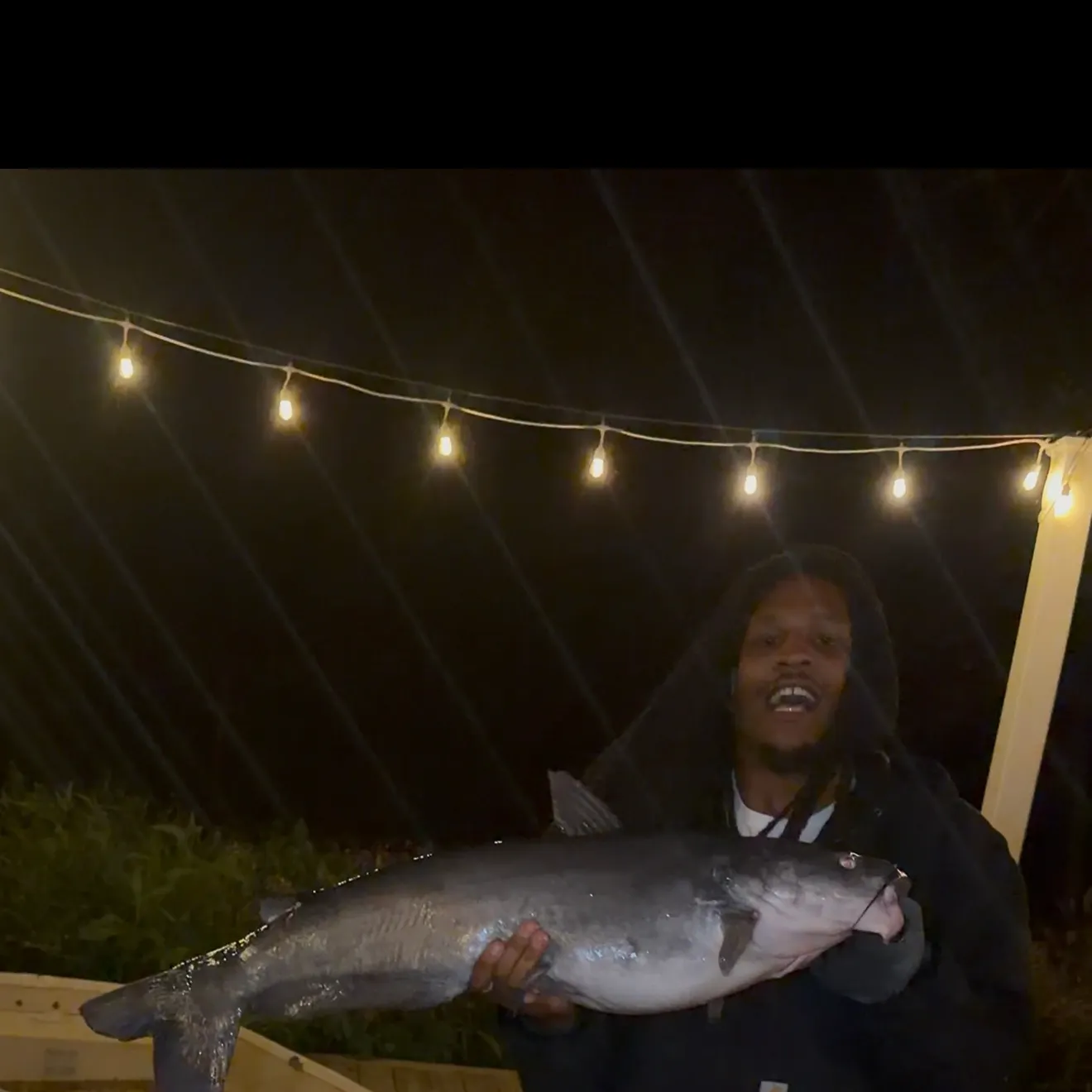 Blue catfish caught on Fishbrain