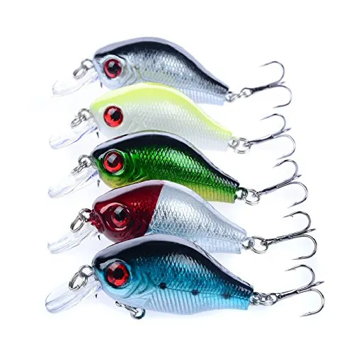 Top Water Set Crankbait Lifelike Swimbait Hard For Trout Bass Perch Freshwater Saltwater Kit