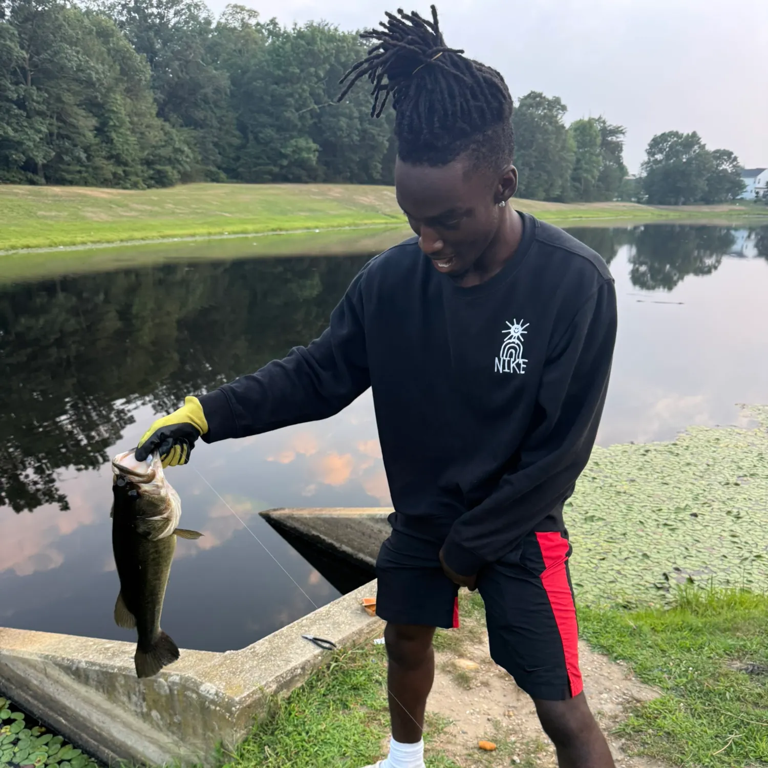 Largemouth bass caught on Fishbrain