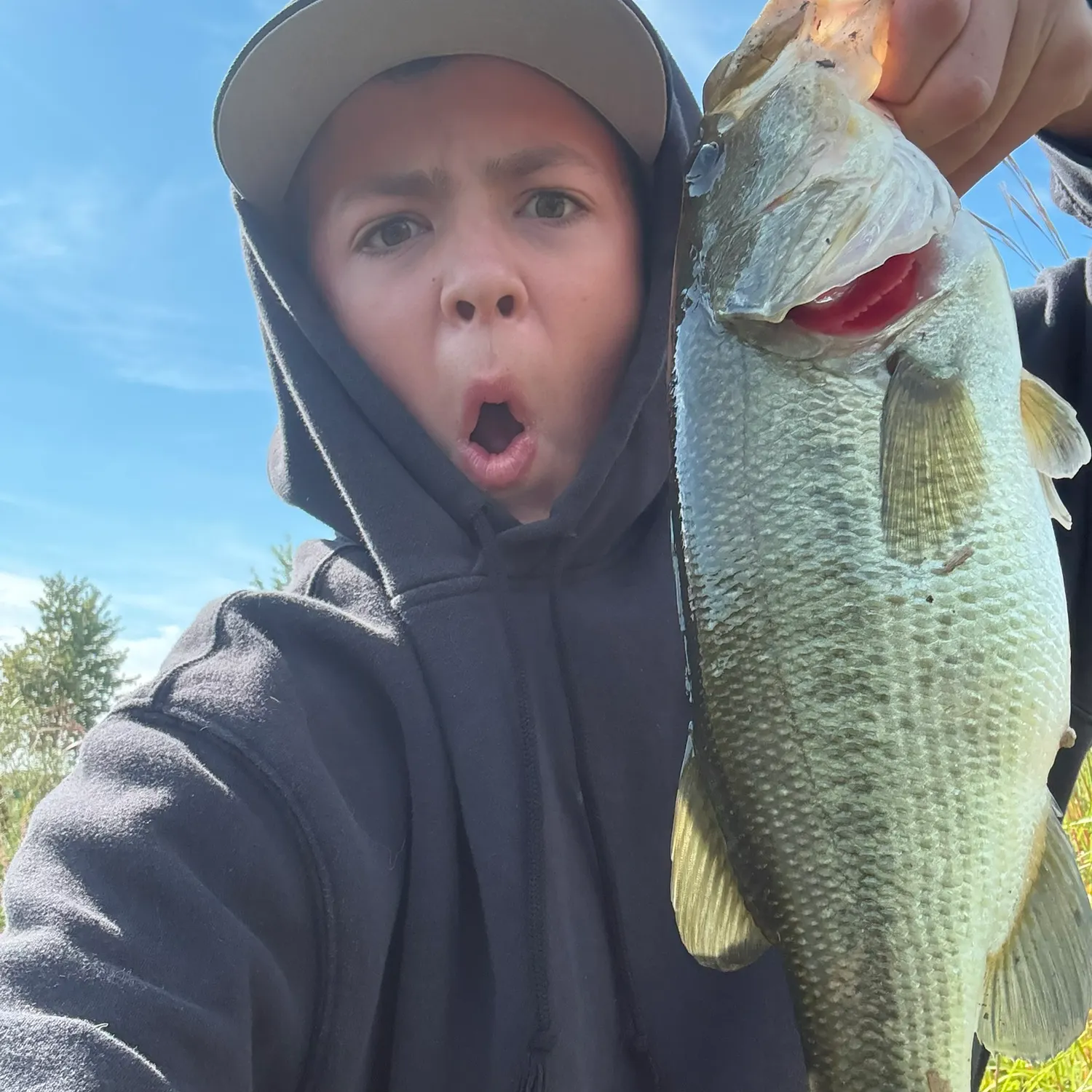 Largemouth bass caught on Fishbrain