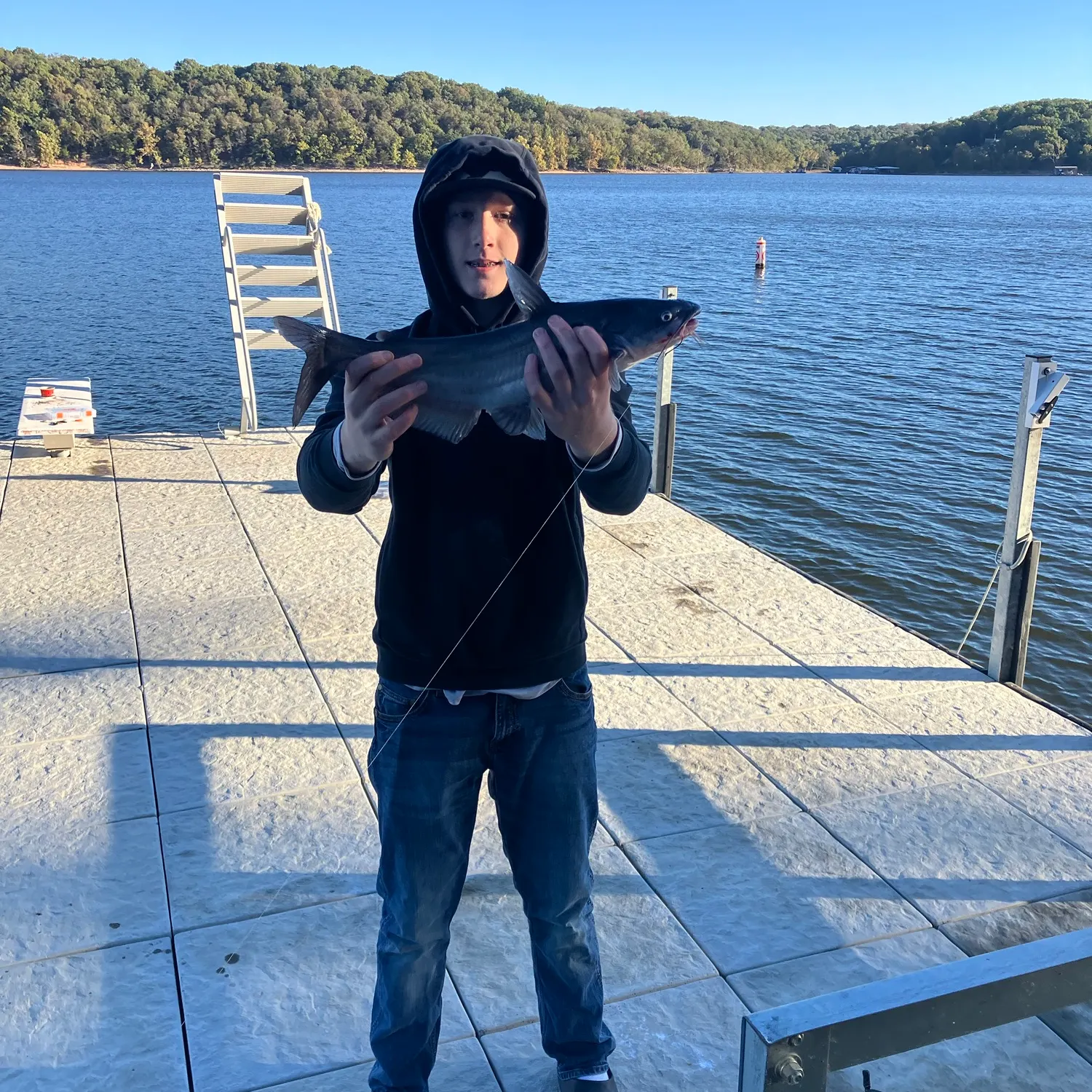 Blue catfish caught on Fishbrain