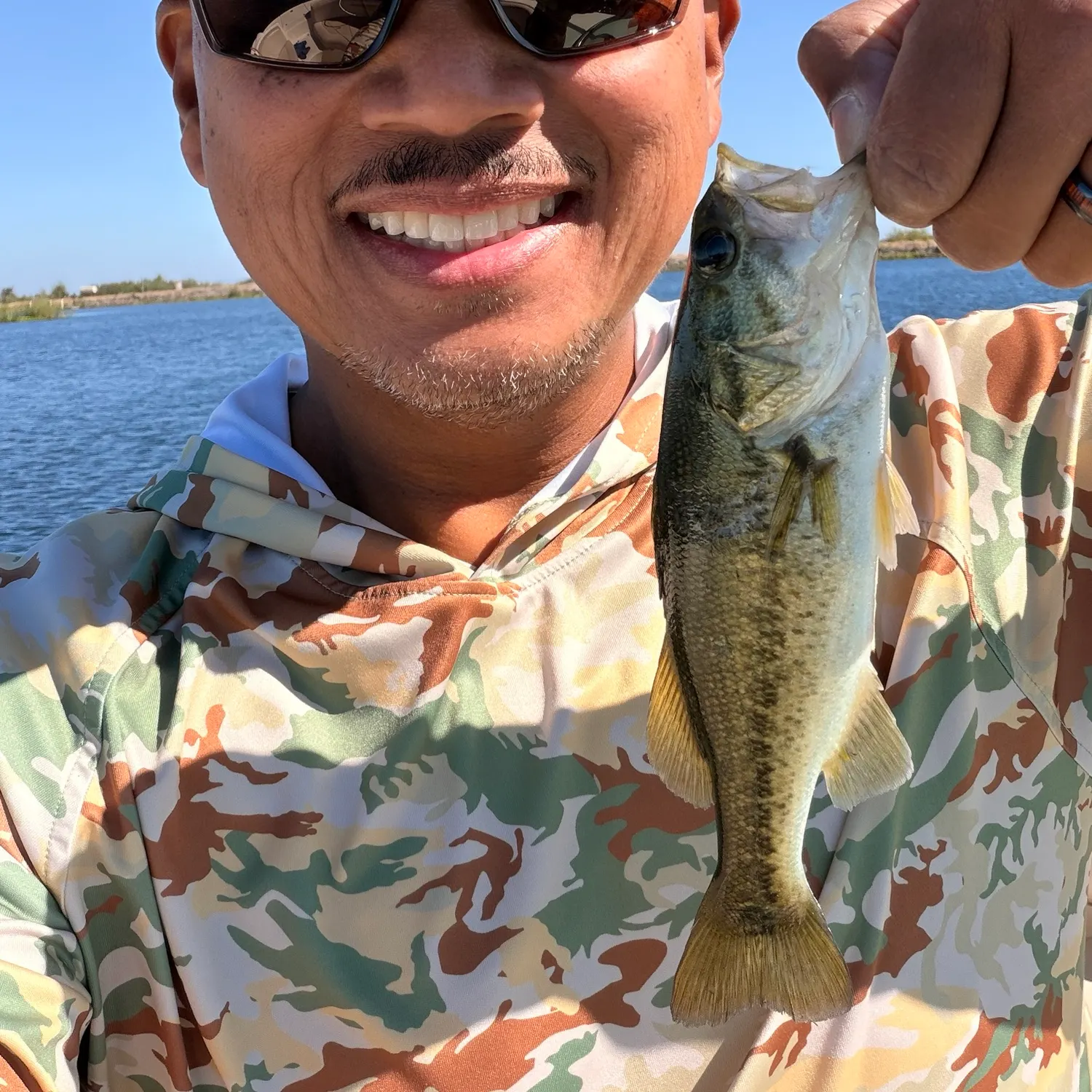 Largemouth bass caught on Fishbrain