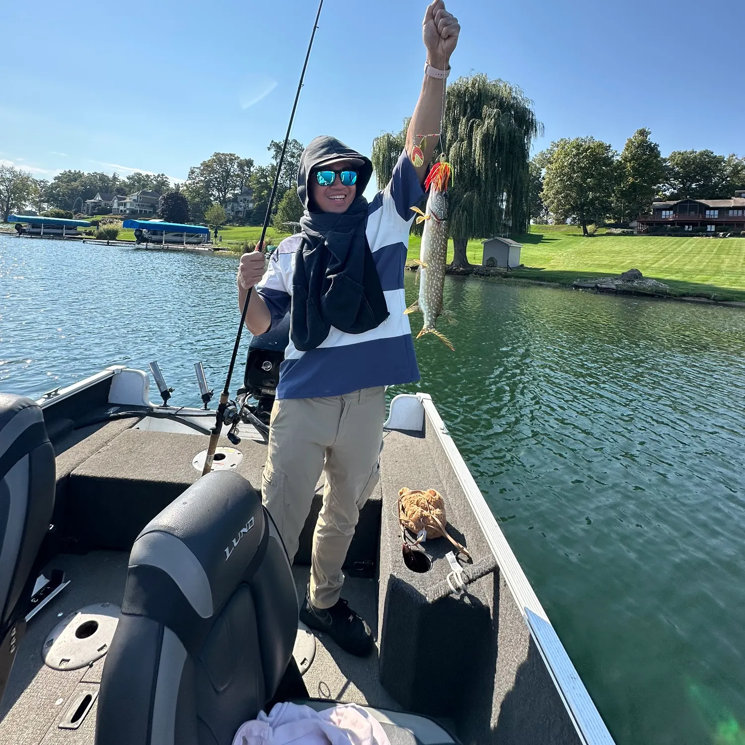 Northern pike caught on Fishbrain