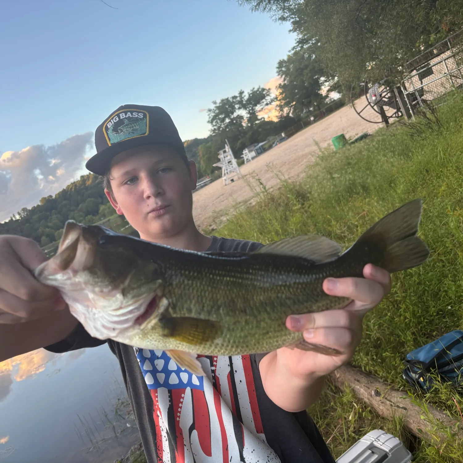 Largemouth bass caught on Fishbrain
