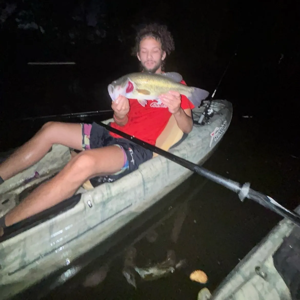 Largemouth bass caught on Fishbrain