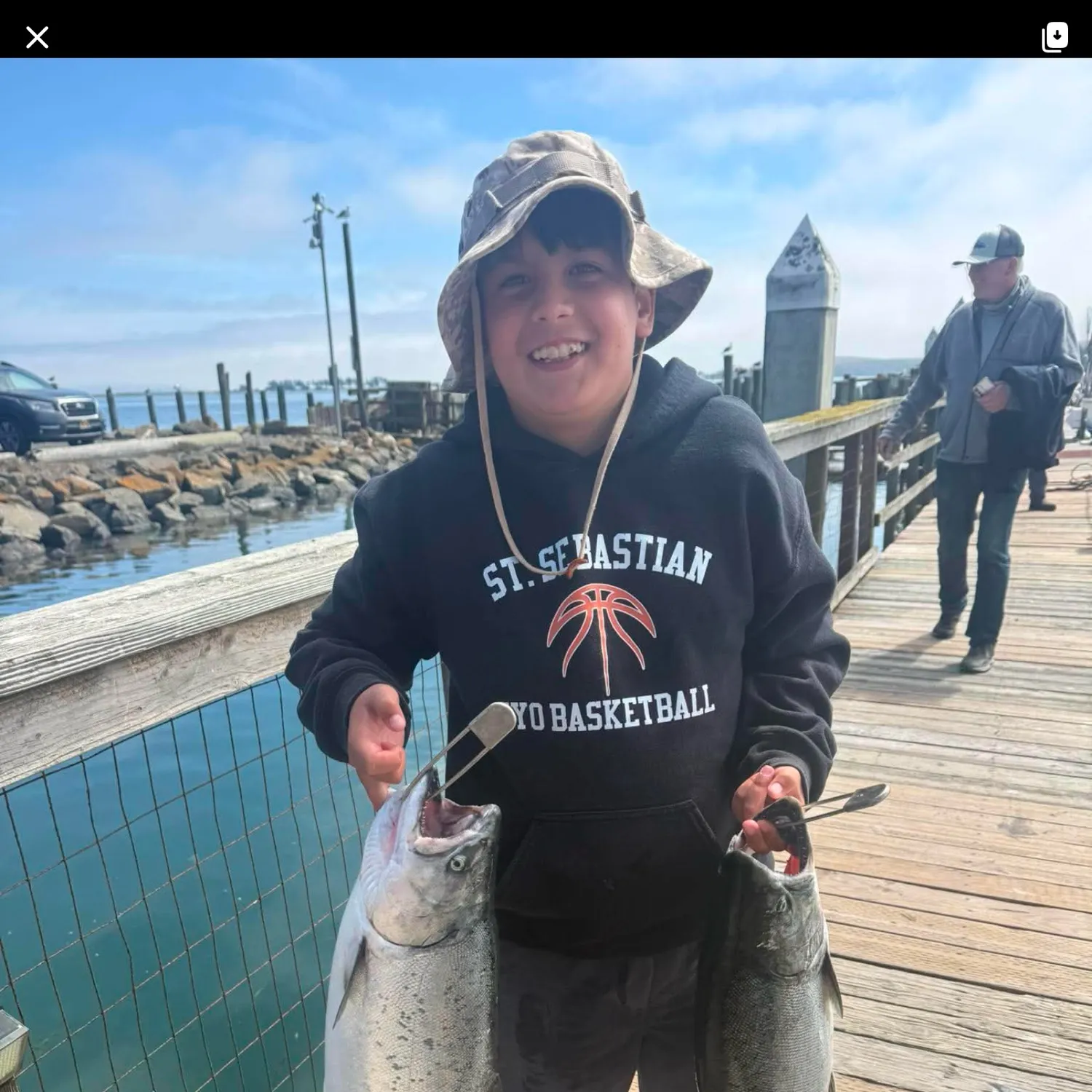Chinook salmon caught on Fishbrain