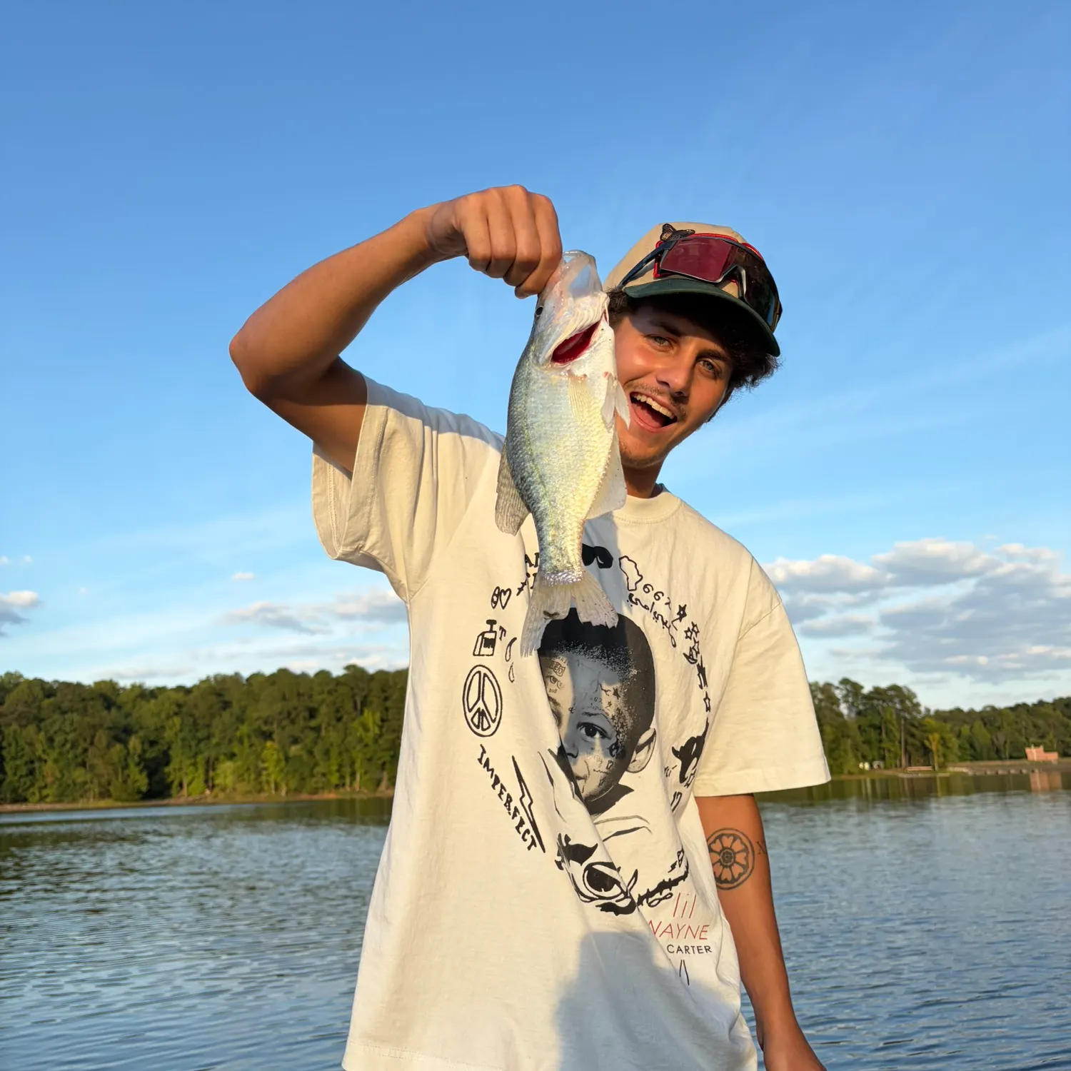 White crappie caught on Fishbrain