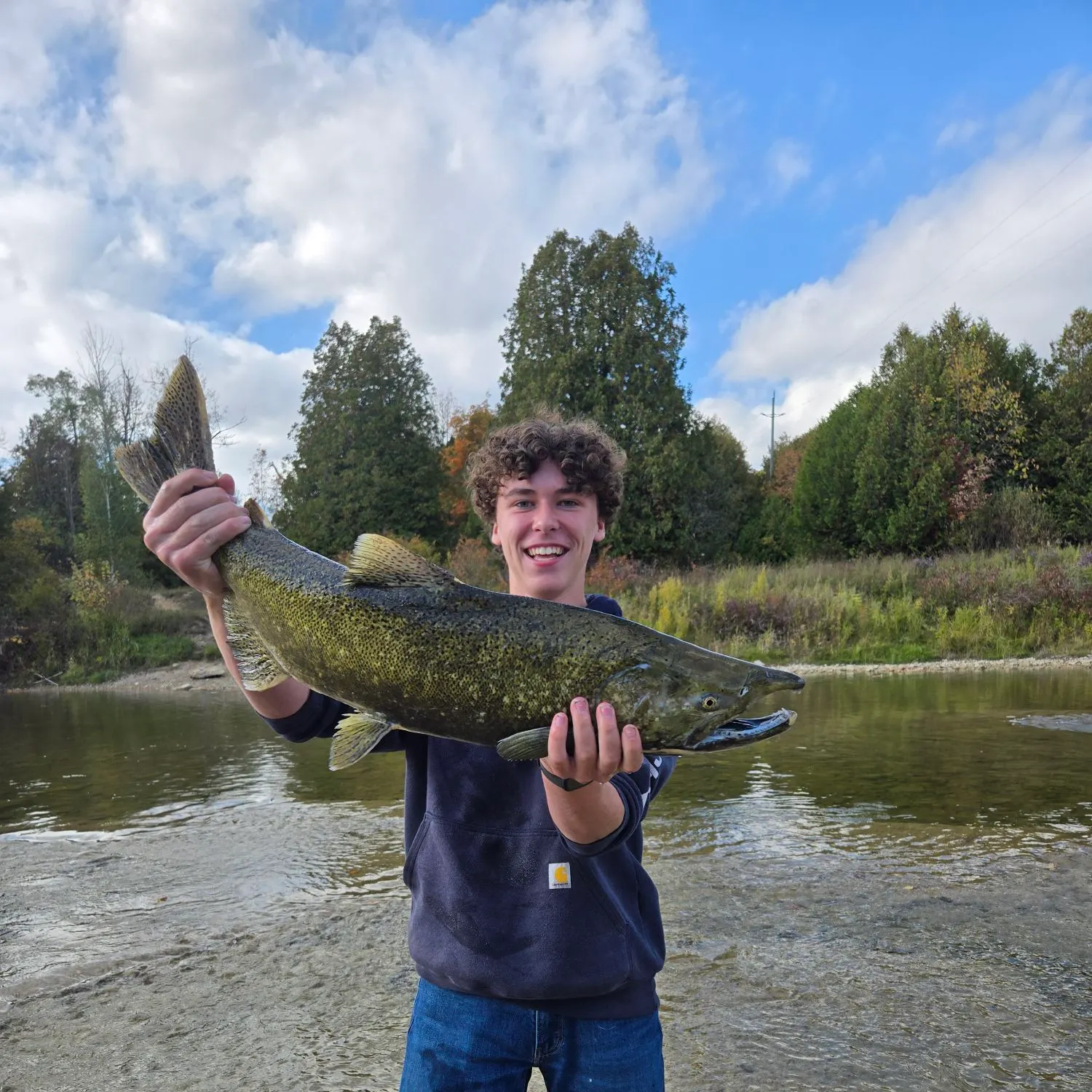 Chinook salmon caught on Fishbrain