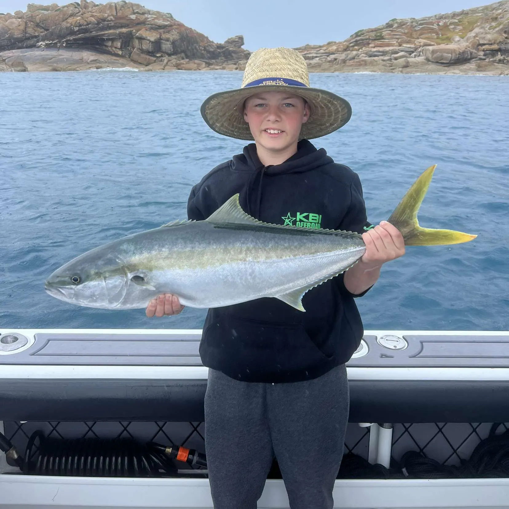 Southern yellowtail amberjack caught on Fishbrain